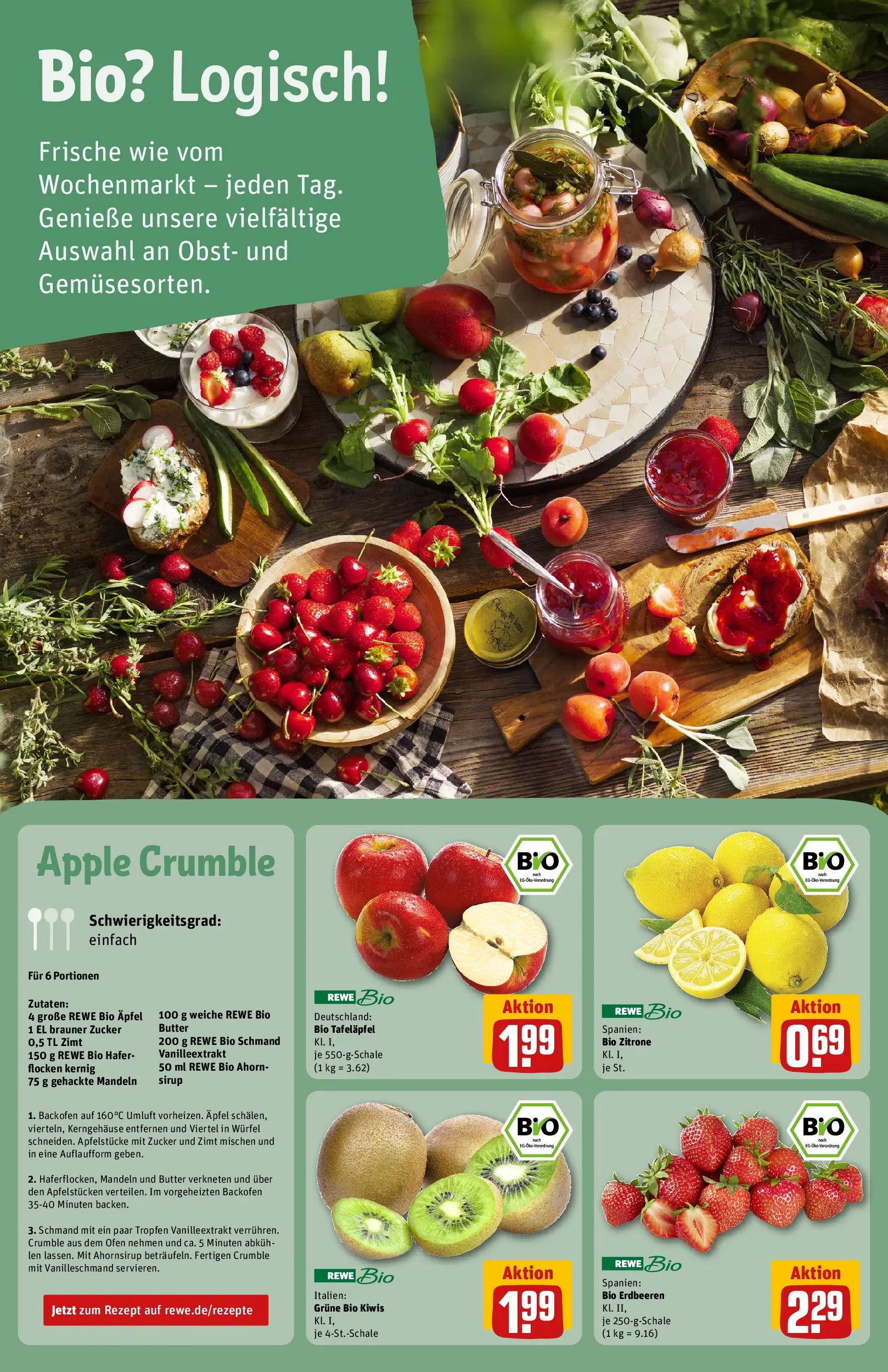 REWE Prospekt ab 20.04.2026 zum Blättern » Angebote | Seite: 12 | Produkte: Butter, Mandeln, Obst, Zucker