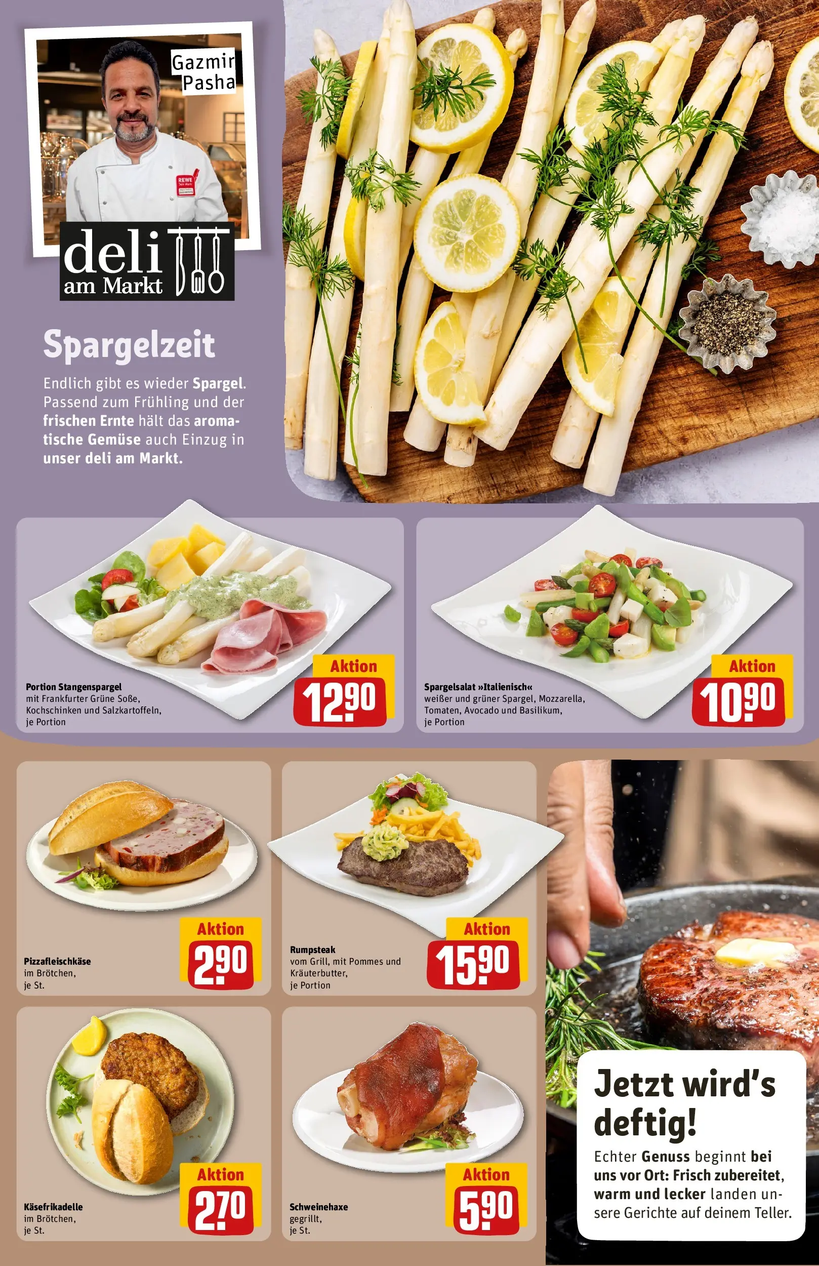 REWE Prospekt ab 20.04.2026 zum Blättern » Angebote | Seite: 17 | Produkte: Rumpsteak, Pommes, Avocado, Gemüse