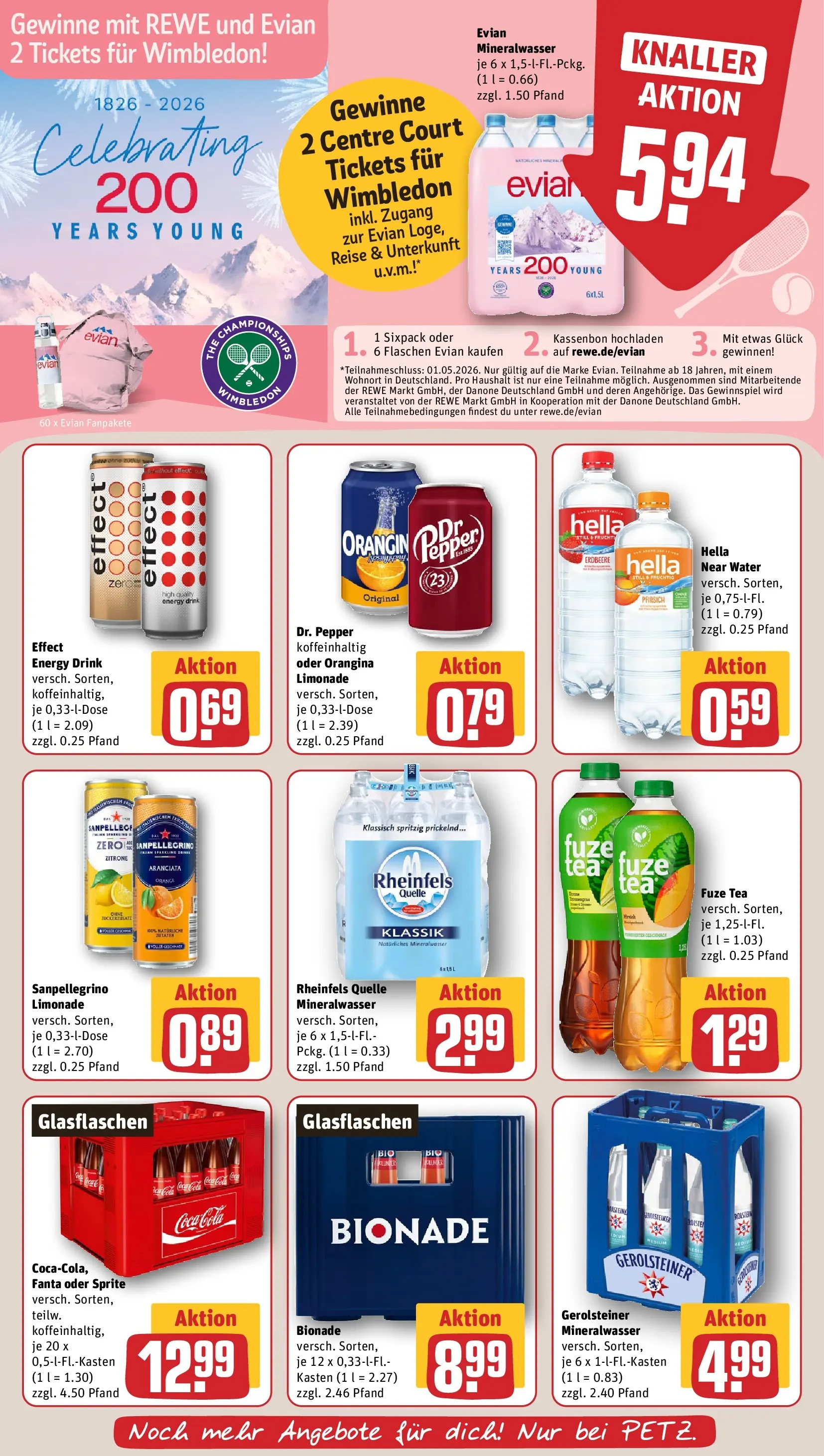 REWE Prospekt ab 20.04.2026 zum Blättern » Angebote | Seite: 20 | Produkte: Fanta, Sprite, Zitrone, Pfirsich