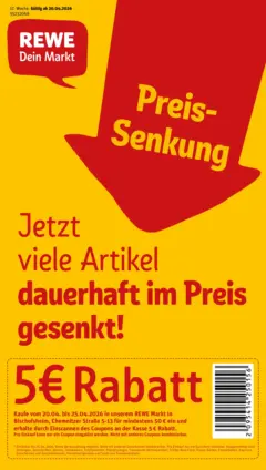 Rewe Prospekt Bischofsheim	 ab 20.04.2026 gültig