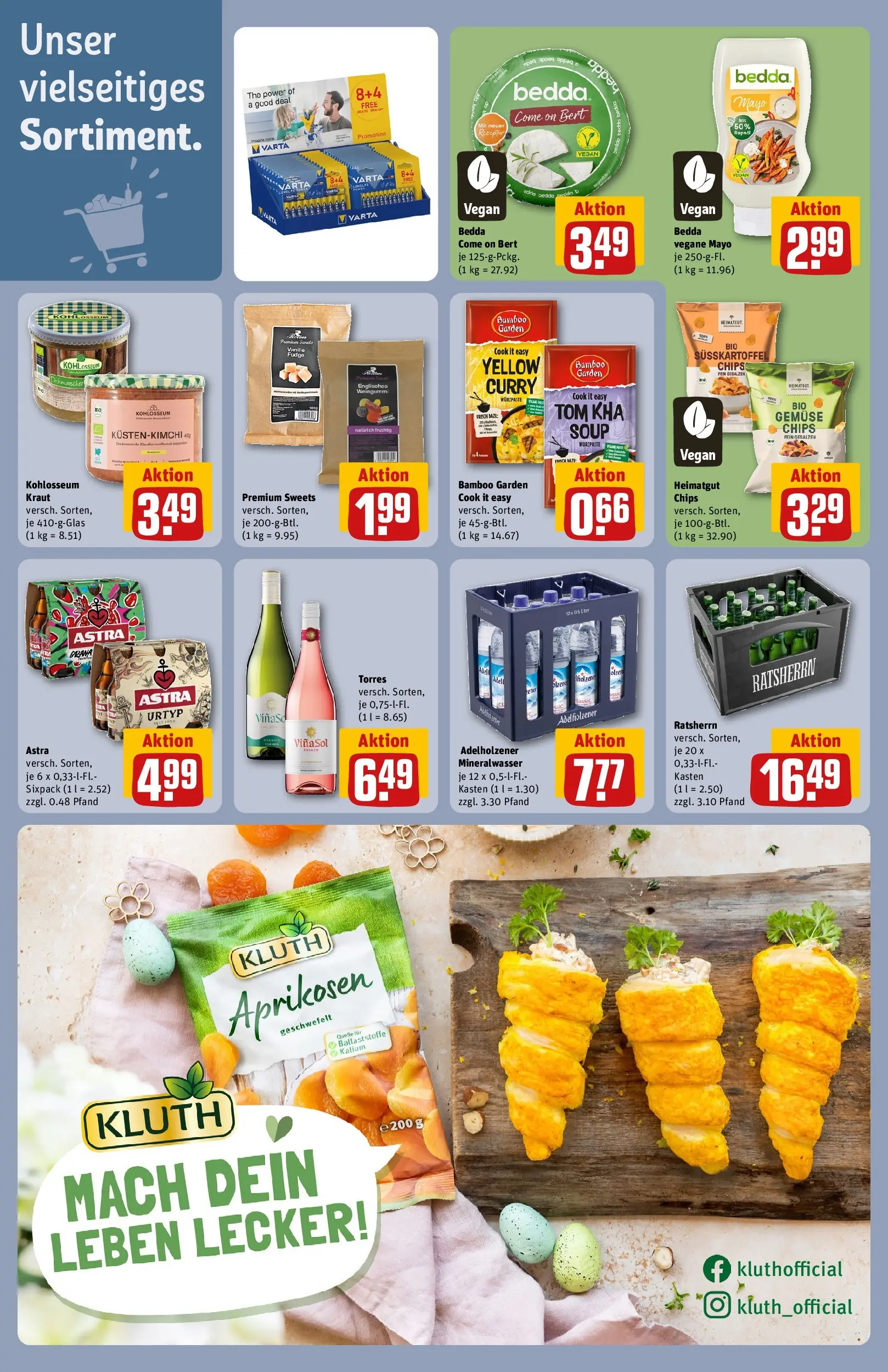 REWE Prospekt ab 20.04.2026 zum Blättern » Angebote | Seite: 34 | Produkte: Adelholzener, Astra, Mineralwasser, Chips