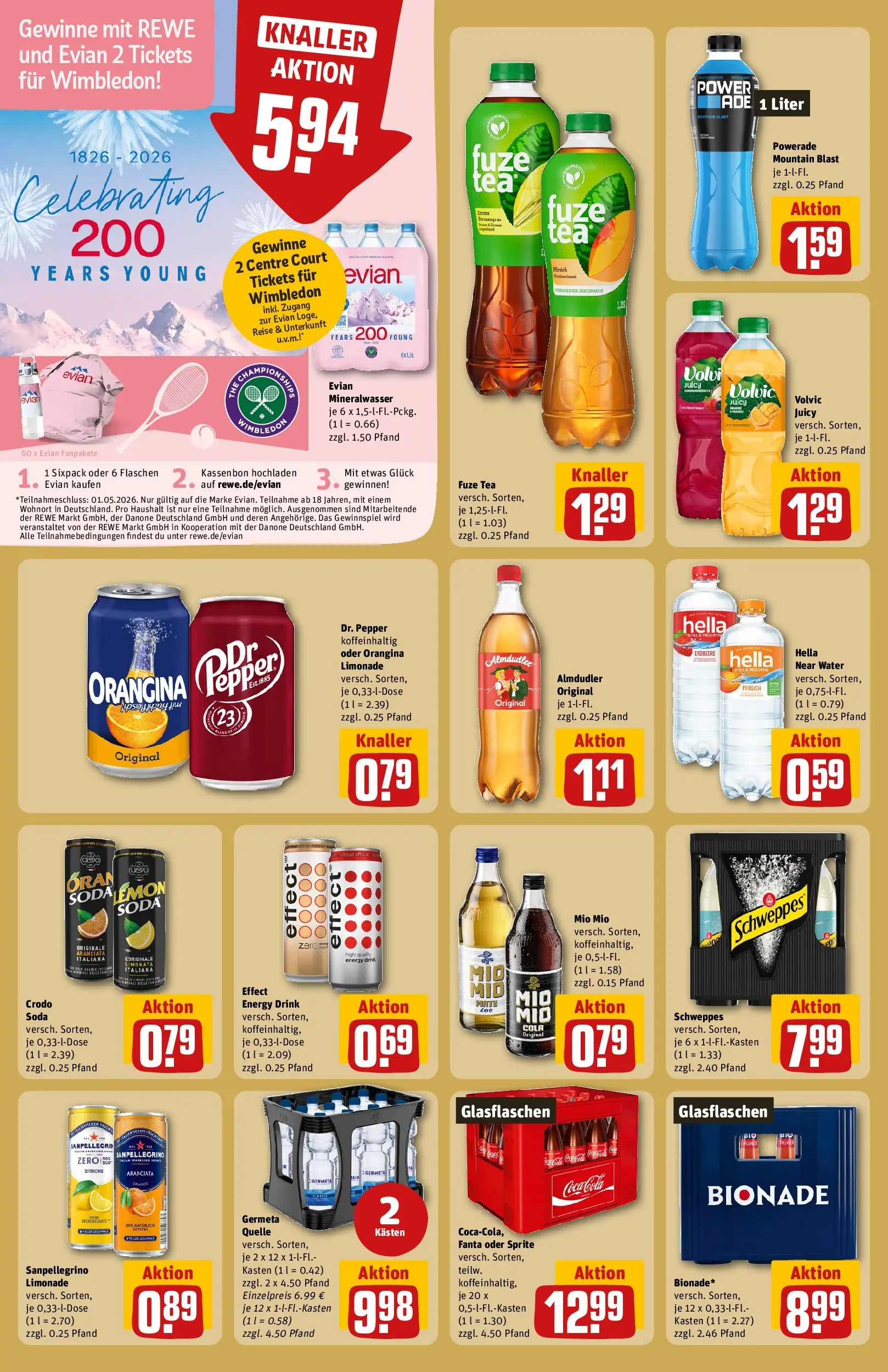 REWE Prospekt ab 20.04.2026 zum Blättern » Angebote | Seite: 20 | Produkte: Fanta, Energy, Limonade, Volvic