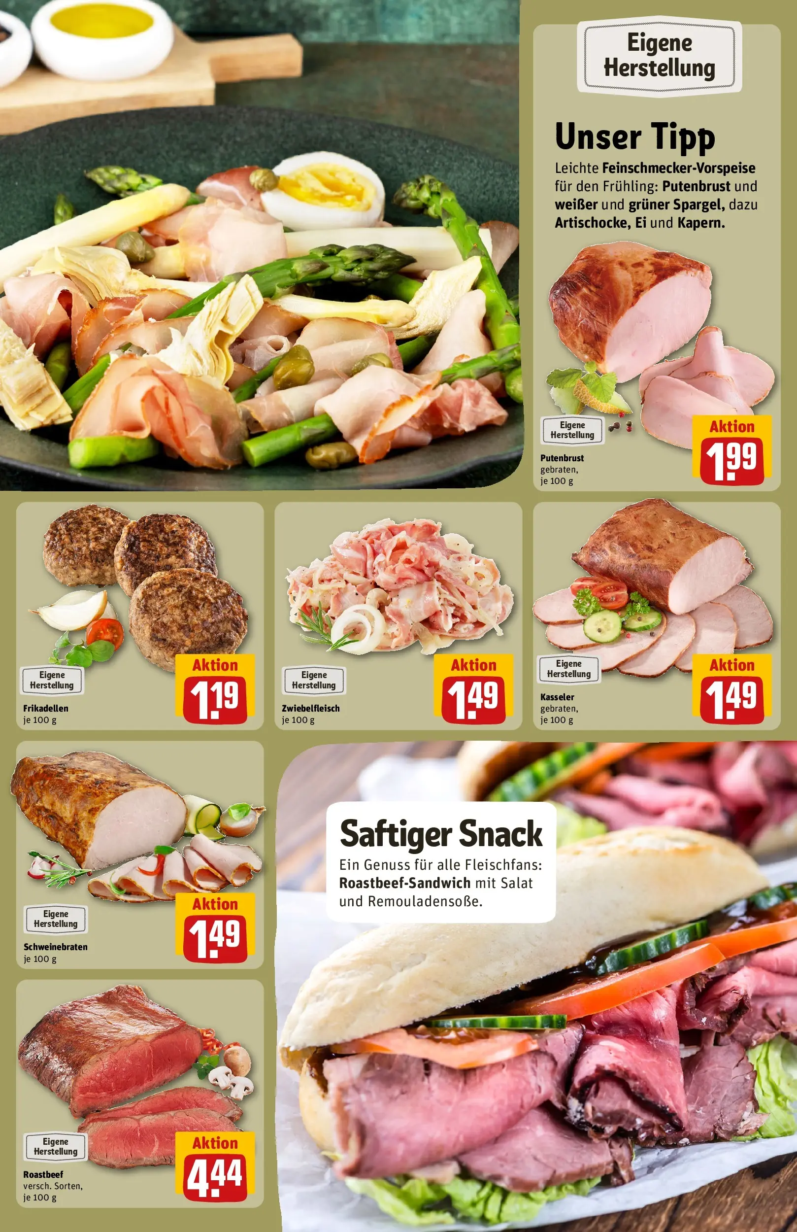 REWE Prospekt ab 20.04.2026 zum Blättern » Angebote | Seite: 17 | Produkte: Roastbeef, Salat