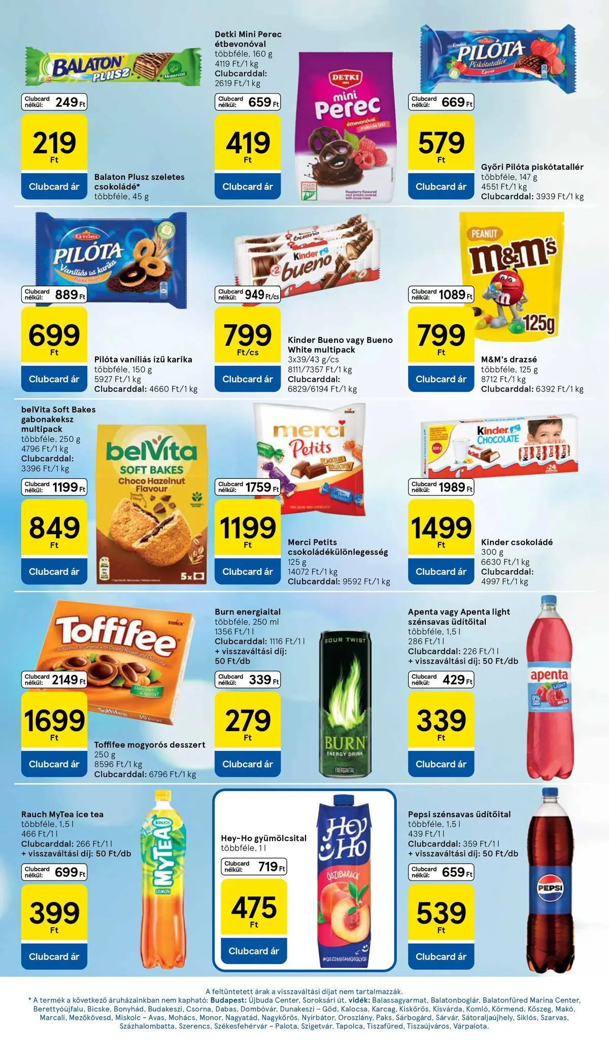 Tesco - Tesco újság érvényessége 2026.04.22-ig - 2026.04.15.-tól - online | Oldal: 6 | Termékek: Energiaital, Pepsi, Drazsé, Tea