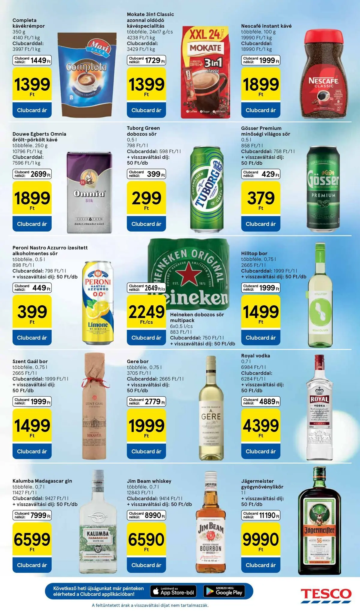 Tesco - Tesco újság érvényessége 2026.04.22-ig - 2026.04.15.-tól - online | Oldal: 7 | Termékek: Jägermeister, Heineken, Gin, Vodka