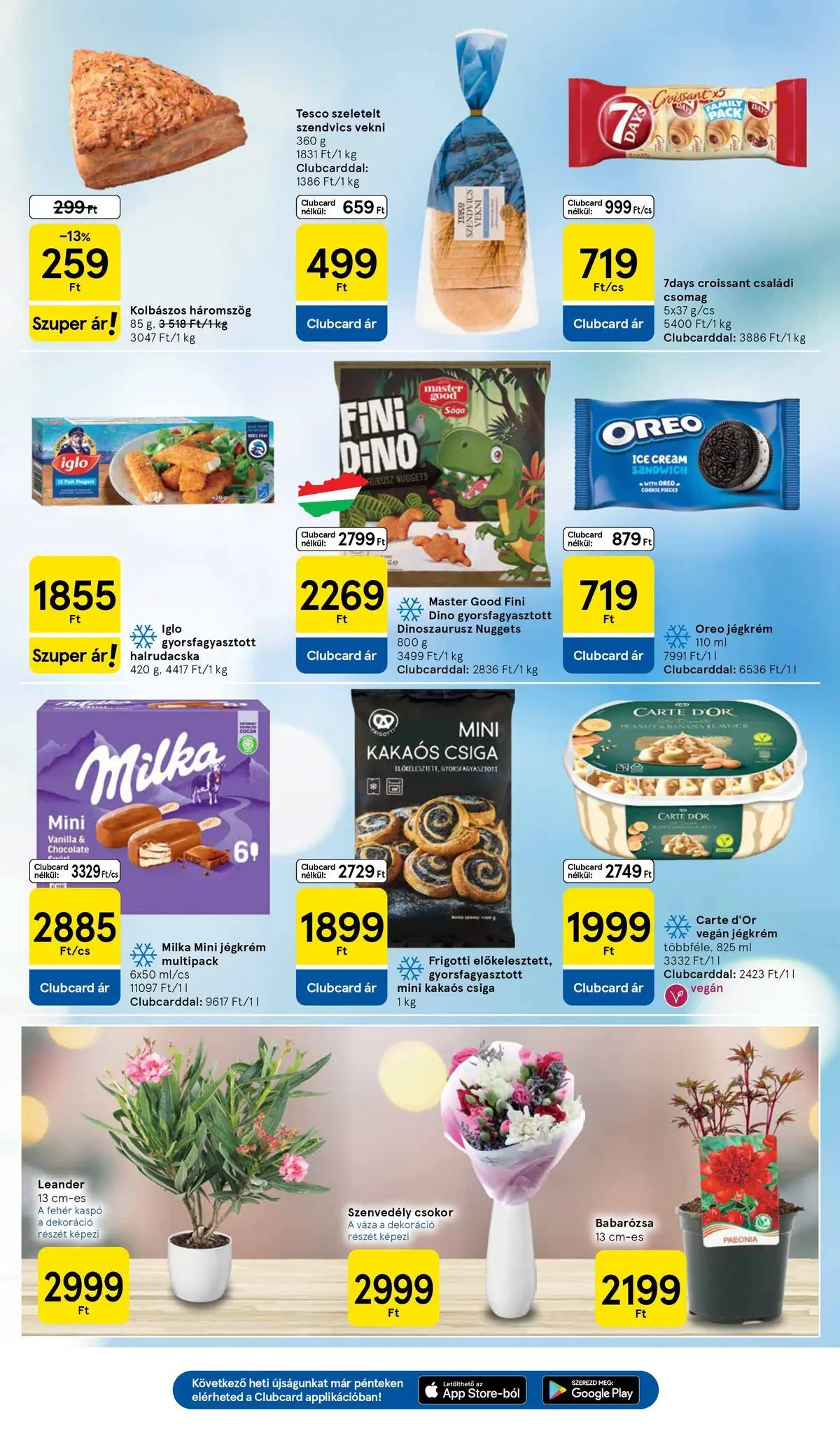 Tesco - Tesco újság érvényessége 2026.04.22-ig - 2026.04.15.-tól - online | Oldal: 17 | Termékek: Croissant, Nuggets, Váza, Dekoráció