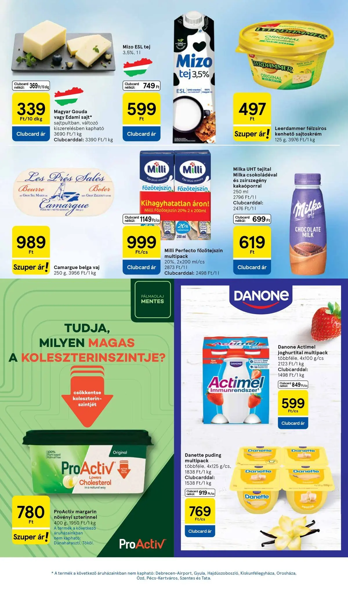Tesco - Tesco újság érvényessége 2026.04.22-ig - 2026.04.15.-tól - online | Oldal: 19 | Termékek: Puding, Actimel, Margarin, Gouda