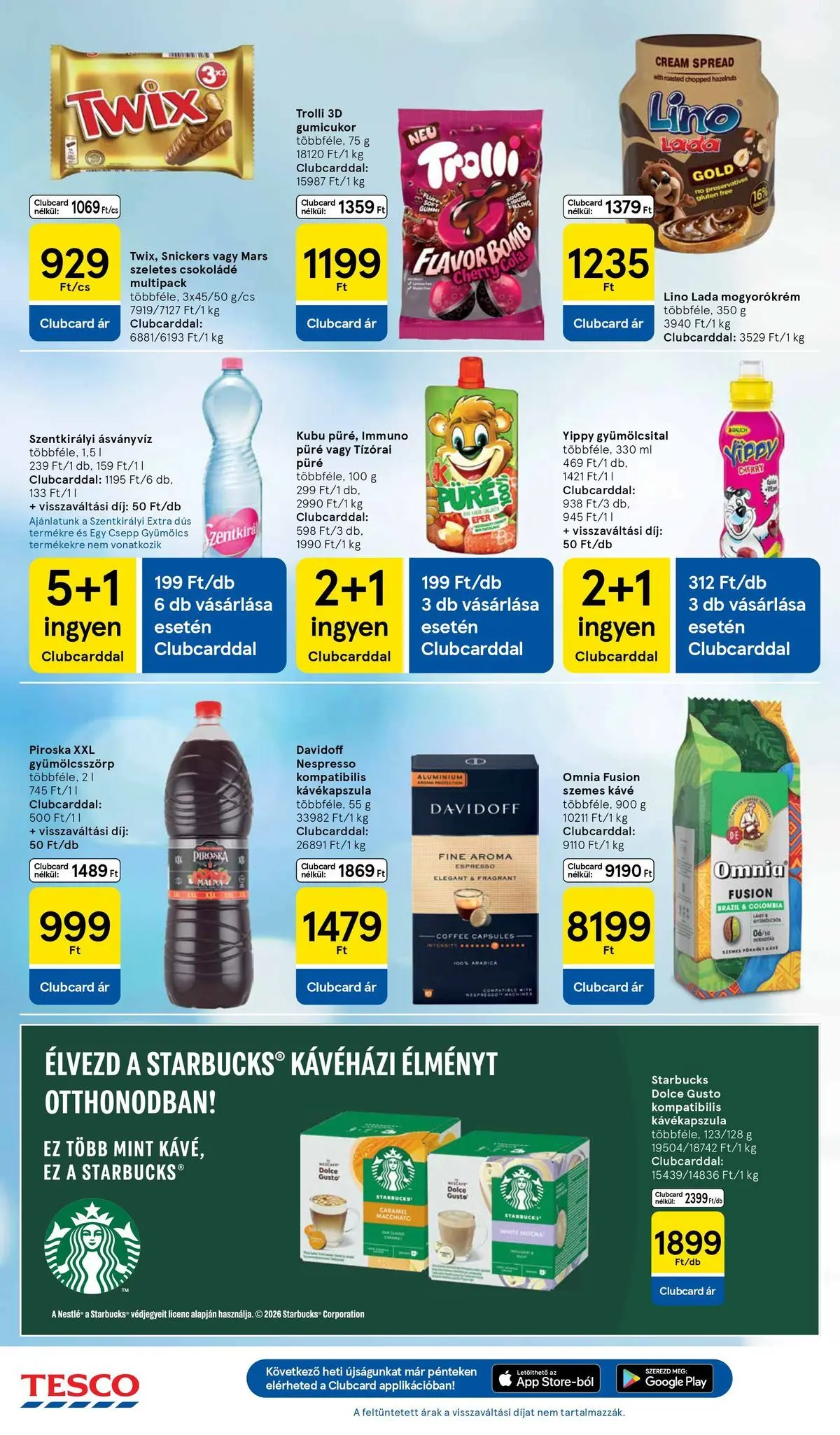 Tesco - Tesco újság érvényessége 2026.04.22-ig - 2026.04.15.-tól - online | Oldal: 22 | Termékek: Dolce Gusto, Snickers, Csokoládé, Szemes kávé