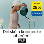 F&F U&scaron;etři 25% Dětsk&eacute; a kojeneck&eacute; oblečen&iacute; &ndash; do 28.04.2026