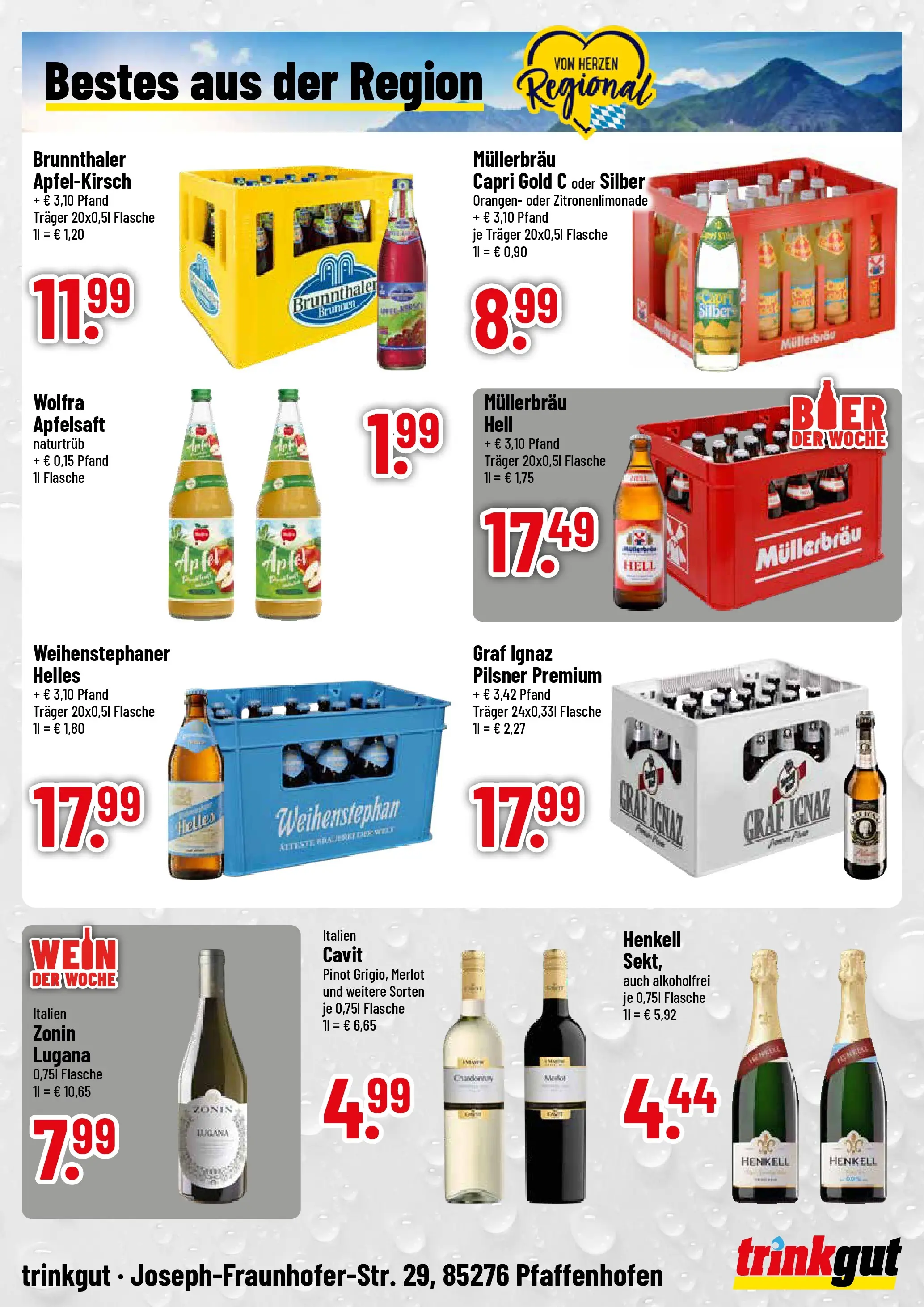 Trinkgut Prospekt Pfaffenhofen/Ilm	 (ab 20.04.2026) » Angebote online | Seite: 4 | Produkte: Merlot, Äpfel, Apfelsaft, Wein