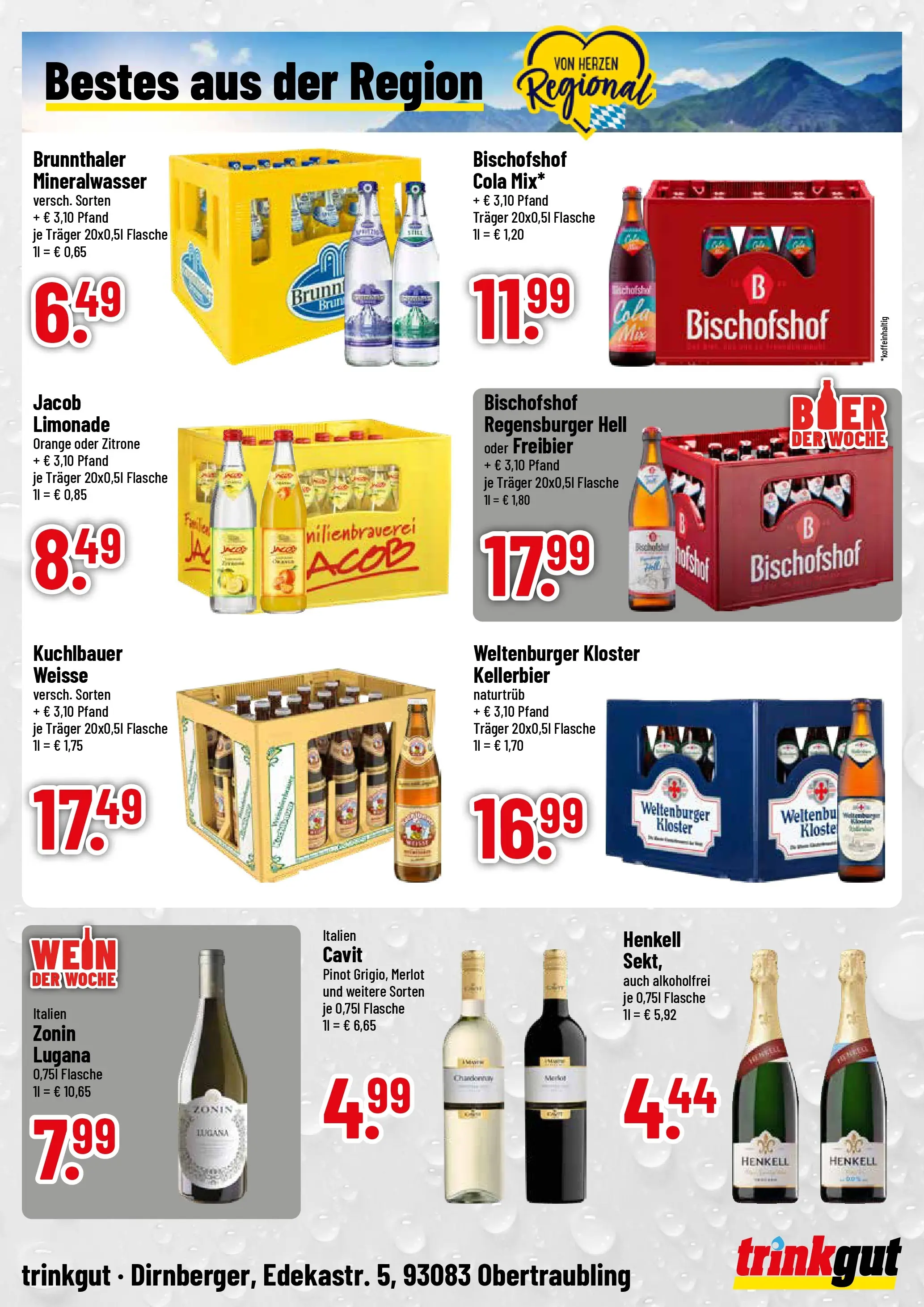 Trinkgut Prospekt Obertraubling	 (ab 20.04.2026) » Angebote online | Seite: 4 | Produkte: Cola, Merlot, Limonade, Mineralwasser