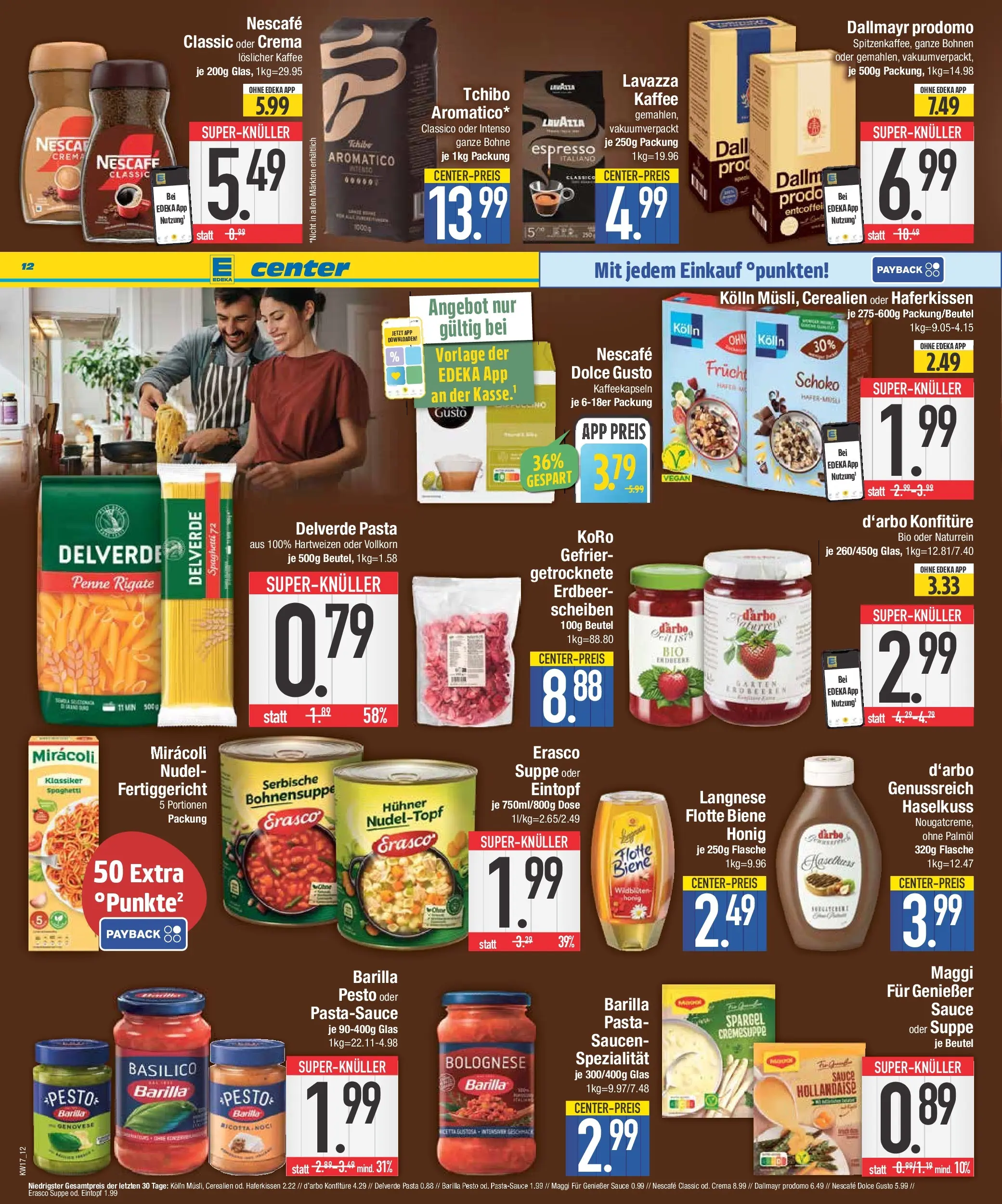 E center Prospekt Bad Reichenhall	 (ab 19.04.2026) zum Blättern | Seite: 12 | Produkte: Lavazza, Langnese, Nescafe, Kolln