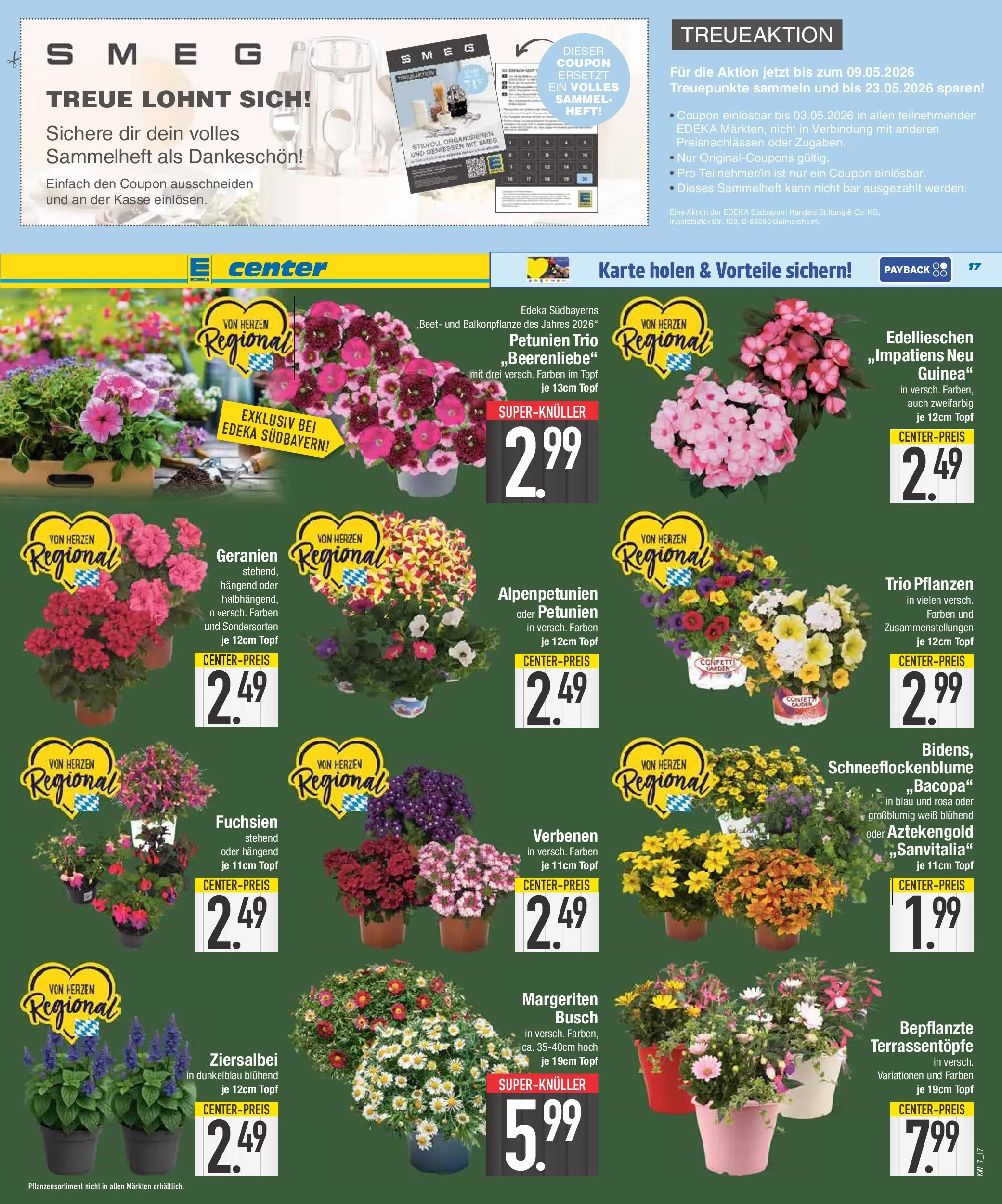 E center Prospekt Bad Reichenhall	 (ab 19.04.2026) zum Blättern | Seite: 17 | Produkte: Geranien