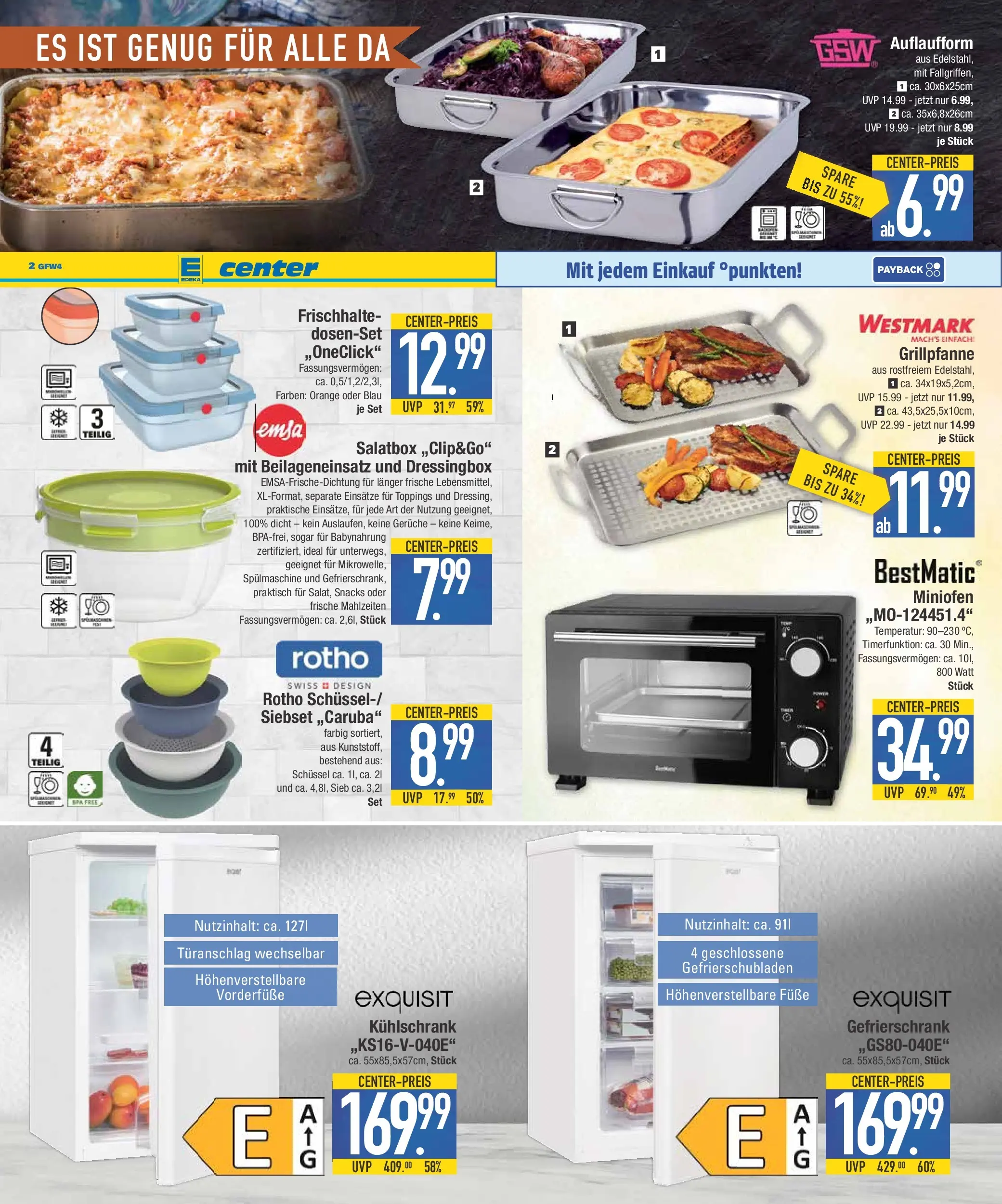 E center Prospekt Schwabmünchen	 (ab 20.04.2026) zum Blättern | Seite: 18 | Produkte: Gefrierschrank, Kühlschrank, Babynahrung