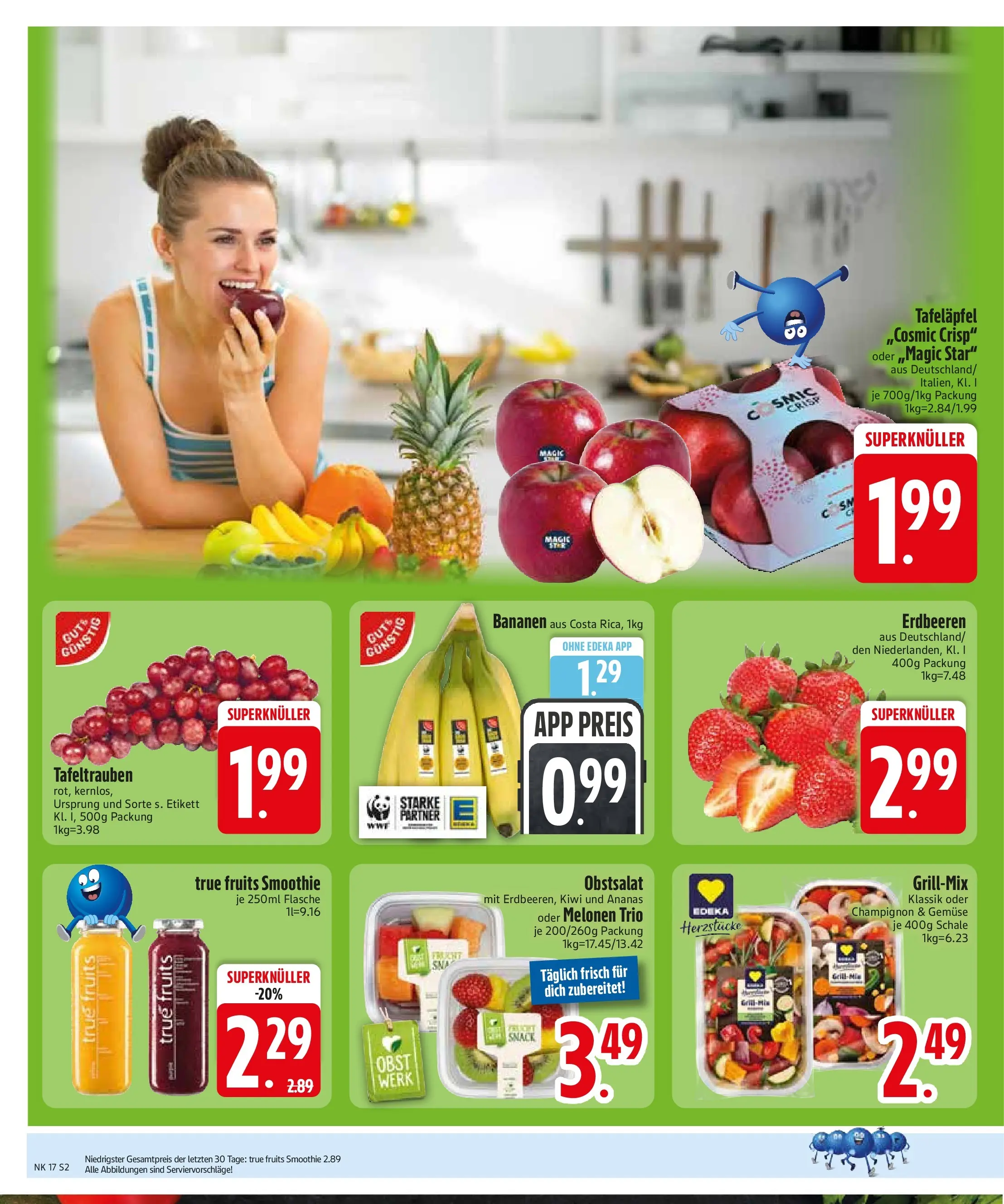Edeka prospekt Vohburg	 (ab 20.04.2026) » Angebote Online | Seite: 4 | Produkte: Bananen, Ananas, Gemüse, Kiwi