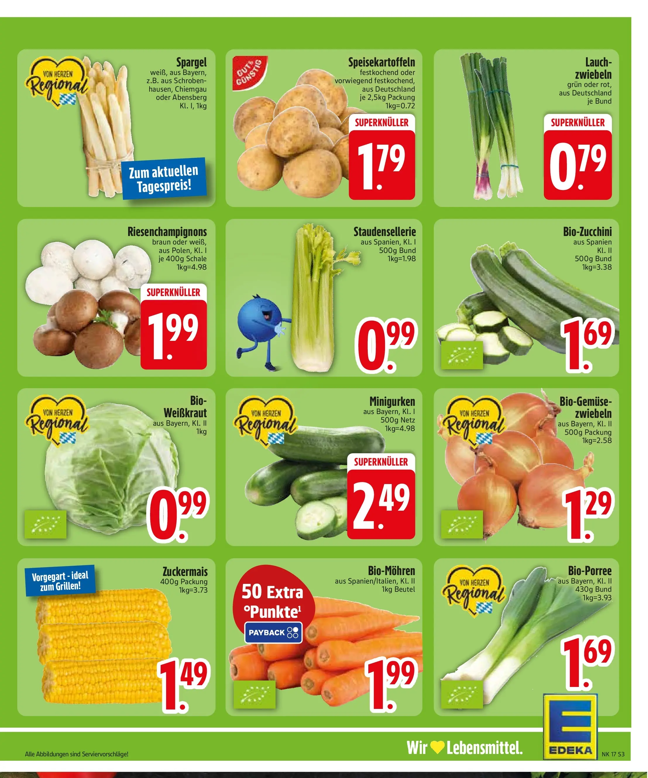 Edeka prospekt Vohburg	 (ab 20.04.2026) » Angebote Online | Seite: 5 | Produkte: Spargel, Zwiebeln, Zucchini