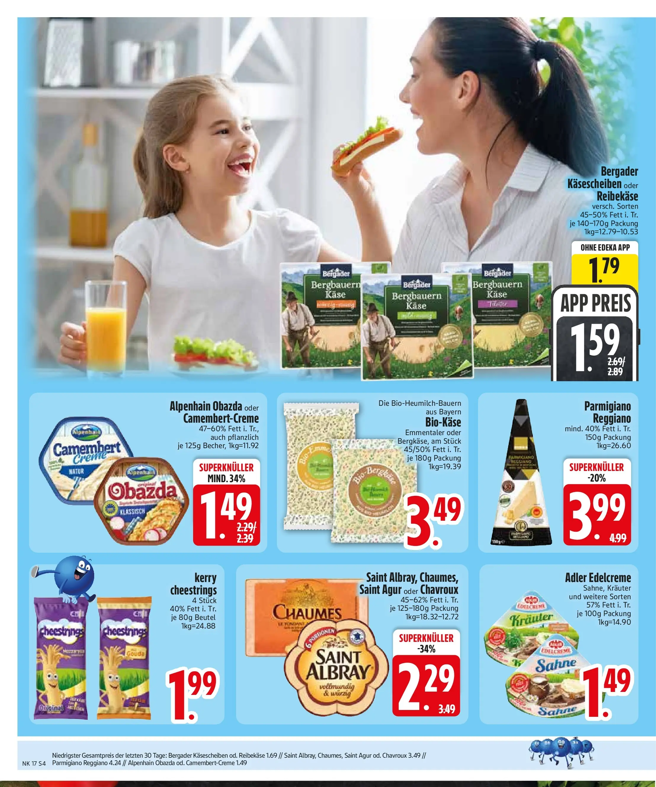 Edeka prospekt Vohburg	 (ab 20.04.2026) » Angebote Online | Seite: 6 | Produkte: Käse, Creme, Reibekase, Sahne
