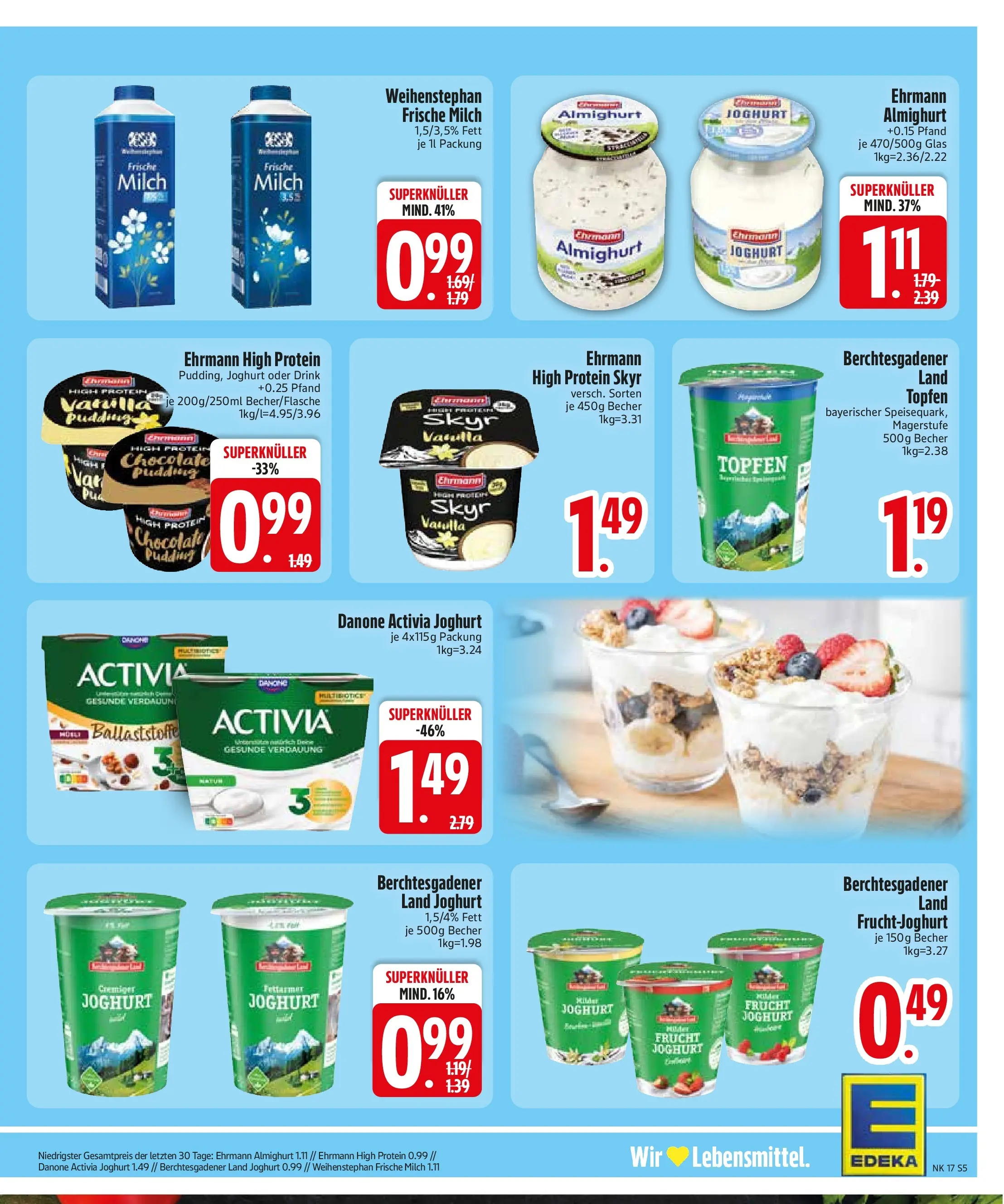 Edeka prospekt Vohburg	 (ab 20.04.2026) » Angebote Online | Seite: 7 | Produkte: Activia, Ehrmann almighurt, Danone activia, High protein pudding