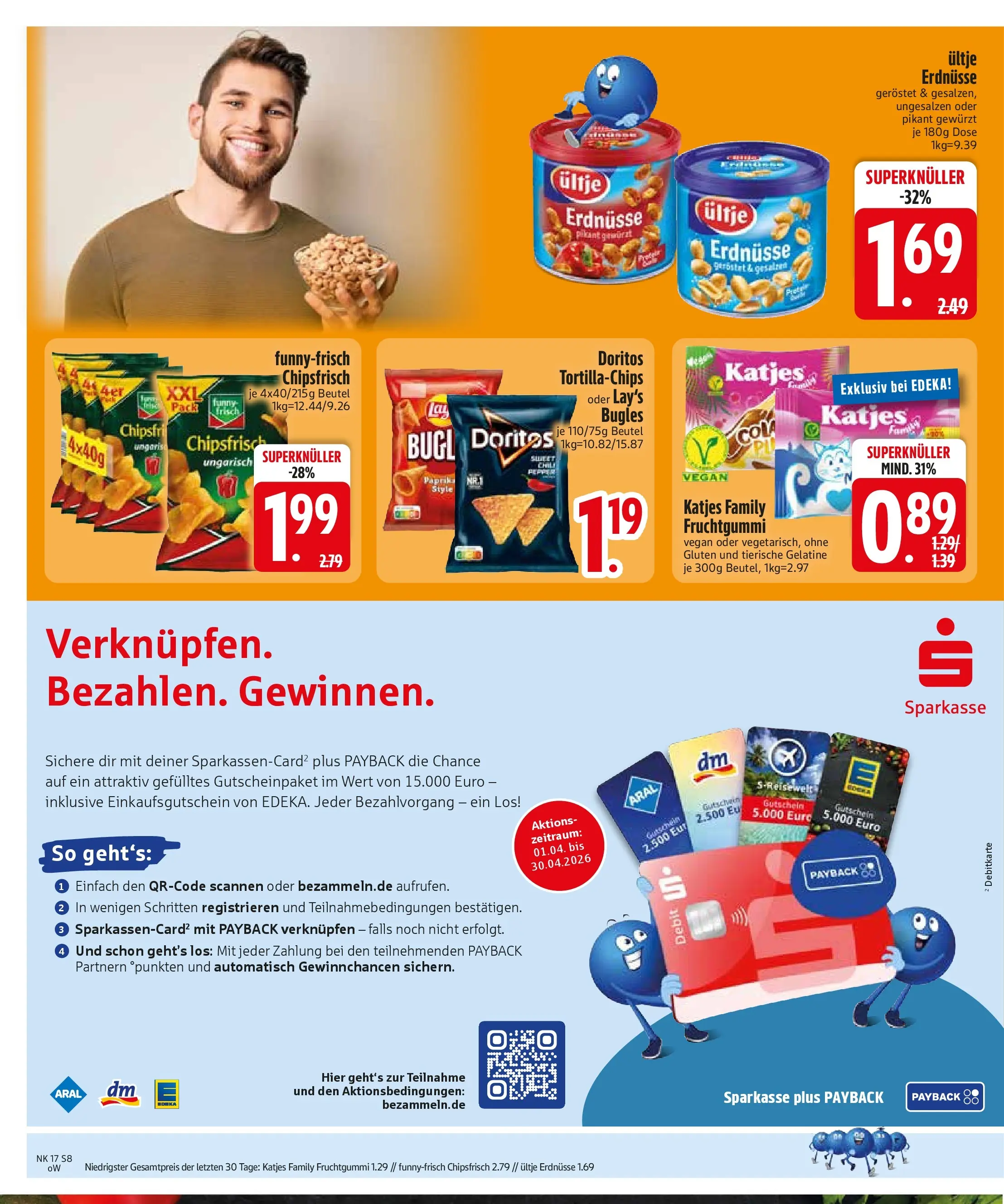 Edeka prospekt Sonthofen	 (ab 20.04.2026) » Angebote Online | Seite: 10 | Produkte: Erdnüsse, Cola, Funny frisch, Chips