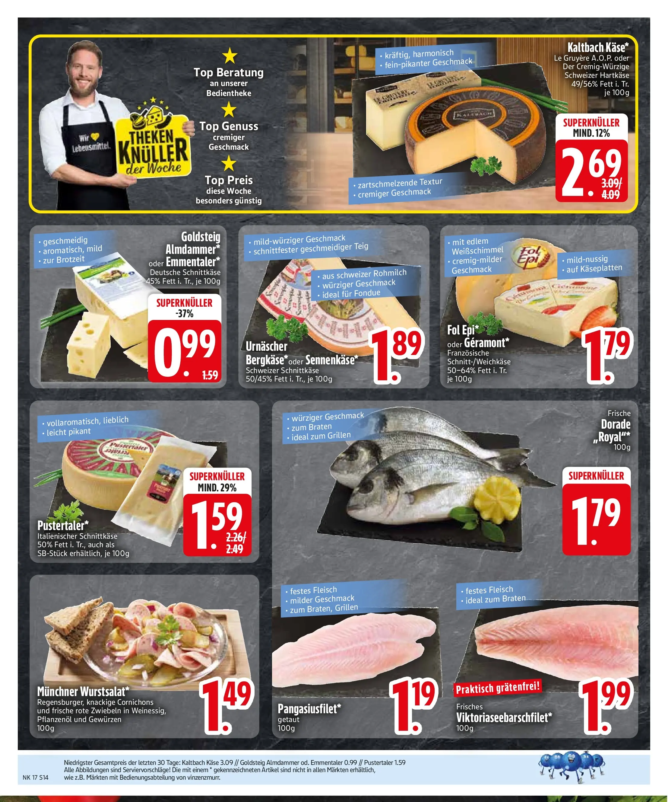 Edeka prospekt Vohburg	 (ab 20.04.2026) » Angebote Online | Seite: 16 | Produkte: Top, Dorade, Zwiebeln, Fleisch