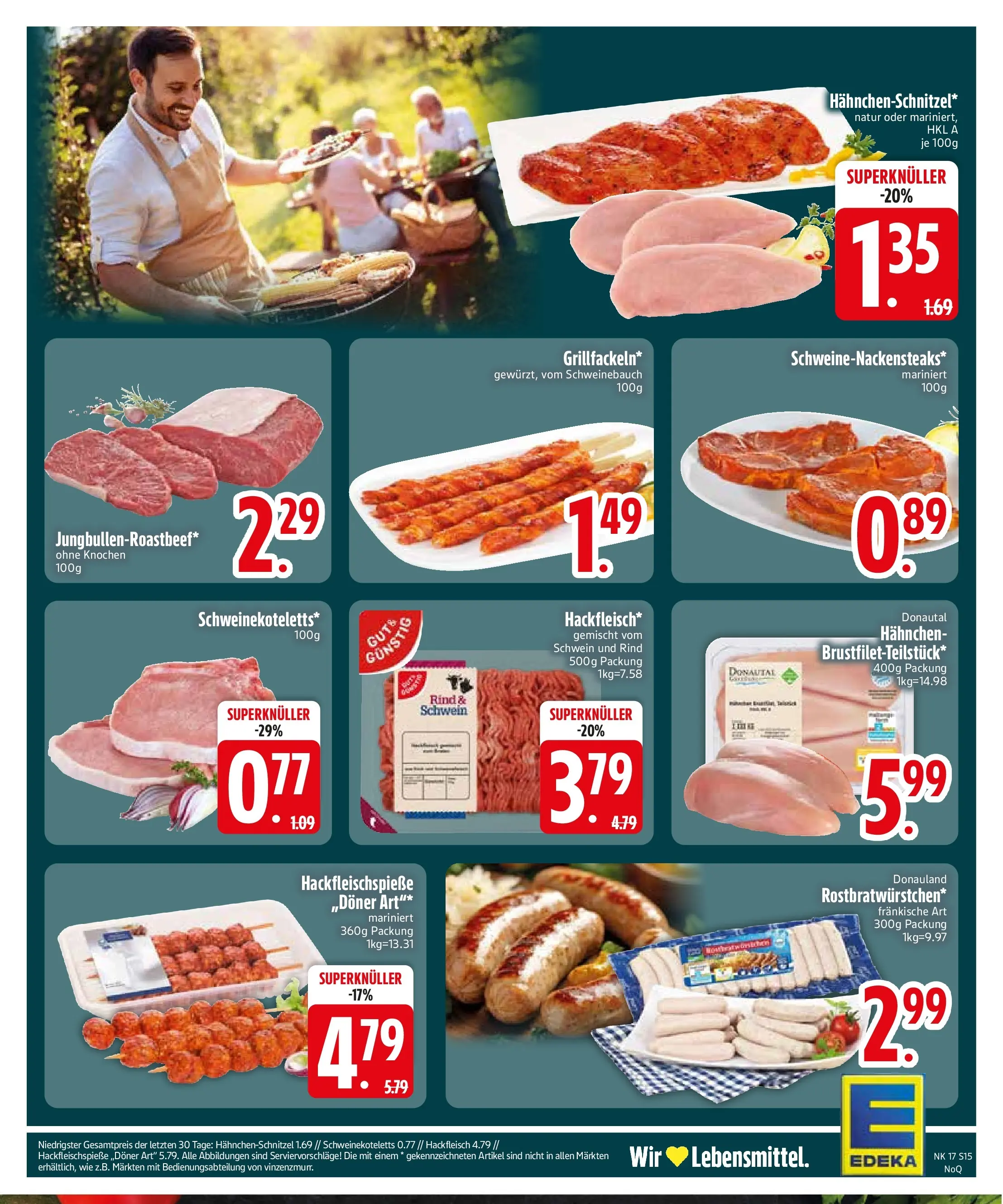 Edeka prospekt Vohburg	 (ab 20.04.2026) » Angebote Online | Seite: 17 | Produkte: Hahnchen, Schweinebauch, Hackfleisch