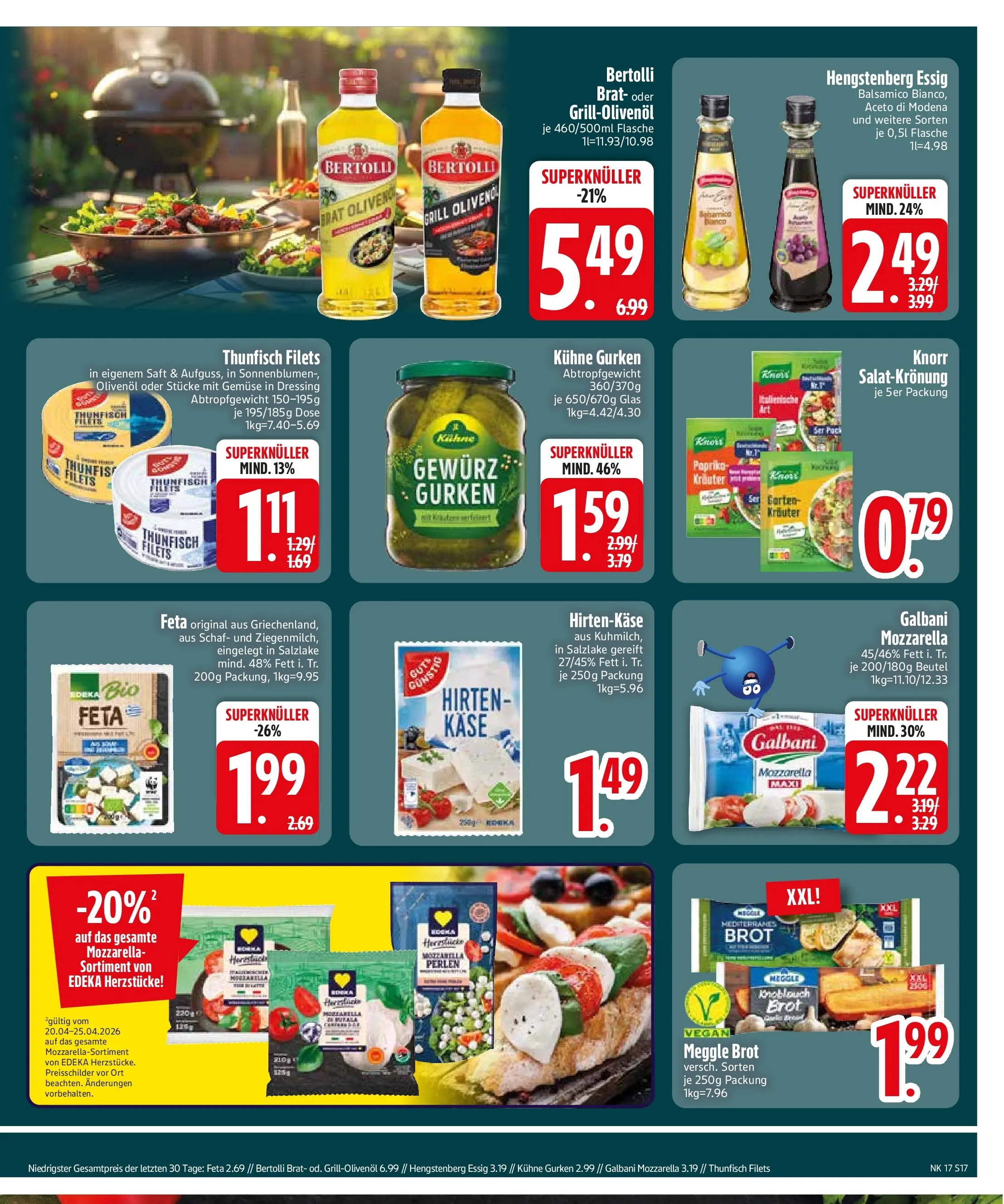 Edeka prospekt Vohburg	 (ab 20.04.2026) » Angebote Online | Seite: 19 | Produkte: Balsamico, Dressing, Knorr, Gemüse