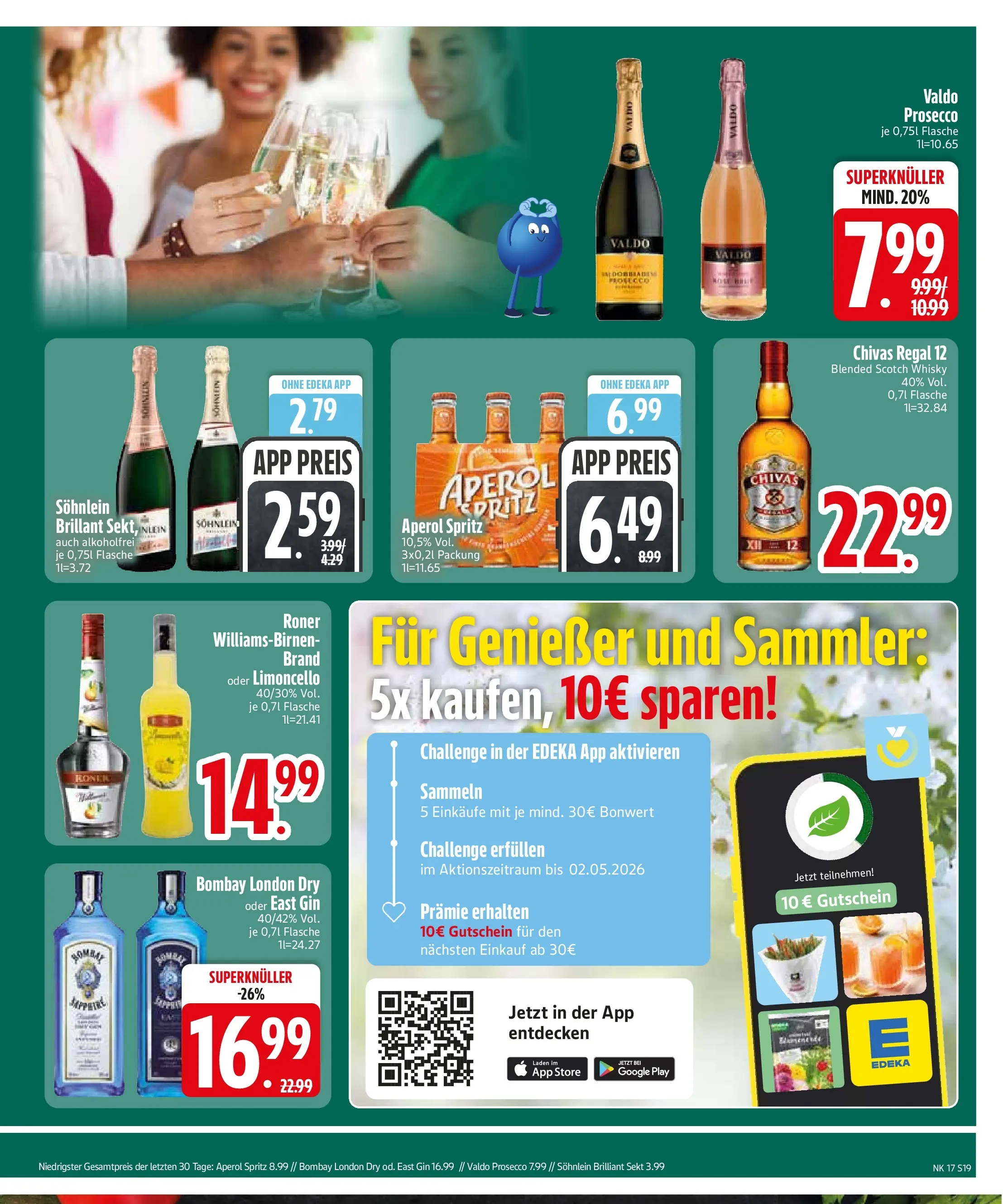 Edeka prospekt Vohburg	 (ab 20.04.2026) » Angebote Online | Seite: 21 | Produkte: Whisky, Regal, Prosecco, Aperol