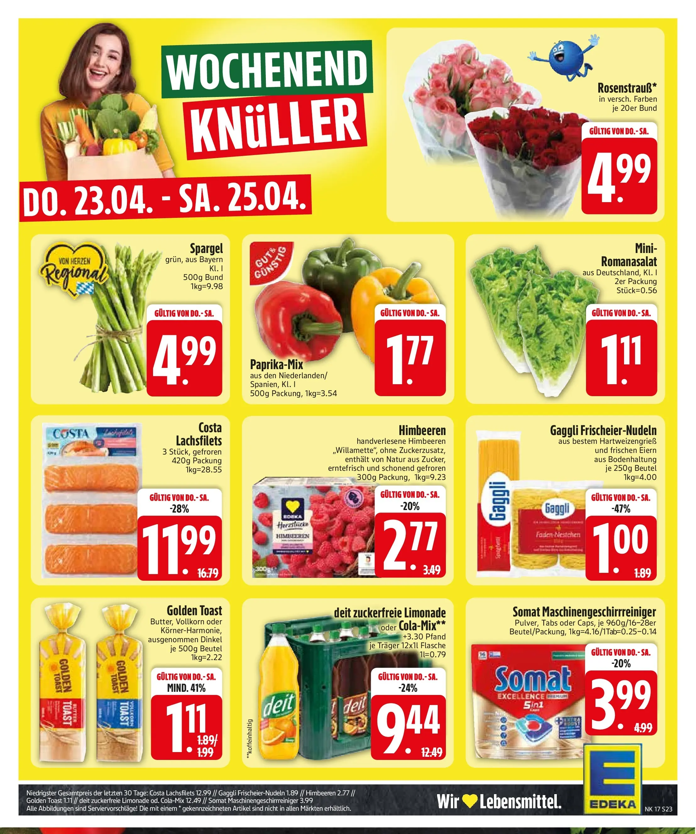 Edeka prospekt Vohburg	 (ab 20.04.2026) » Angebote Online | Seite: 25 | Produkte: Himbeeren, Butter, Toast, Limonade