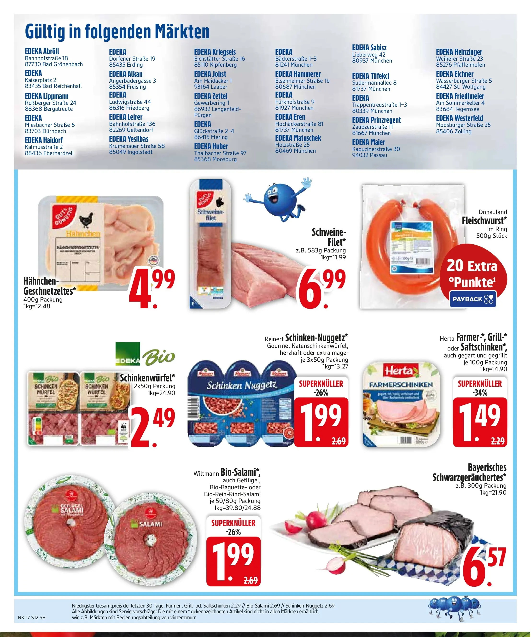 Edeka prospekt München	 (ab 20.04.2026) » Angebote Online | Seite: 14 | Produkte: Hahnchen, Bad, Salami, Schinken