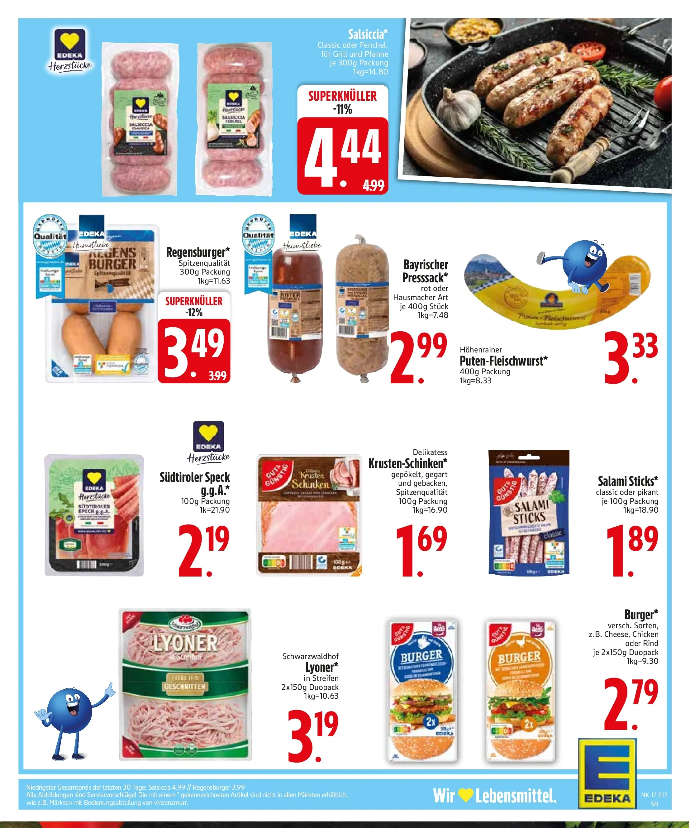 Edeka prospekt München	 (ab 20.04.2026) » Angebote Online | Seite: 15 | Produkte: Grill, Burger, Salami, Schinken