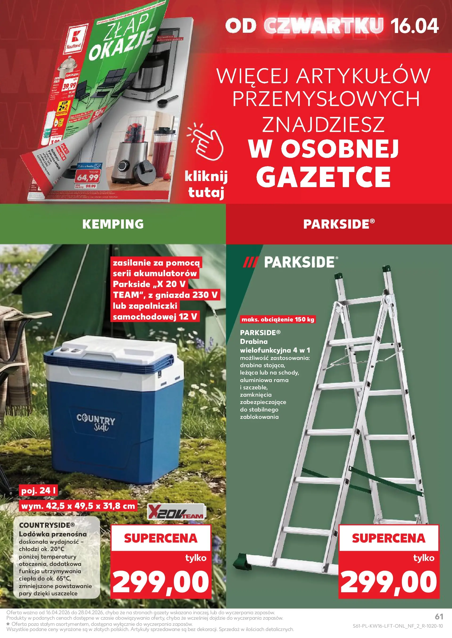 Kaufland - Kaufland Gazetka Tygodnia ważna do 22.04 od 15.04.2026 - od jutra PDF | Strona: 61