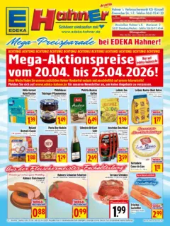 Angebote - Edeka Hahner: Wochenangebote ab 19.04.2026 gültig | Seite: 14 | Produkte: Cola, Pils, Wernesgruner, Mineralwasser