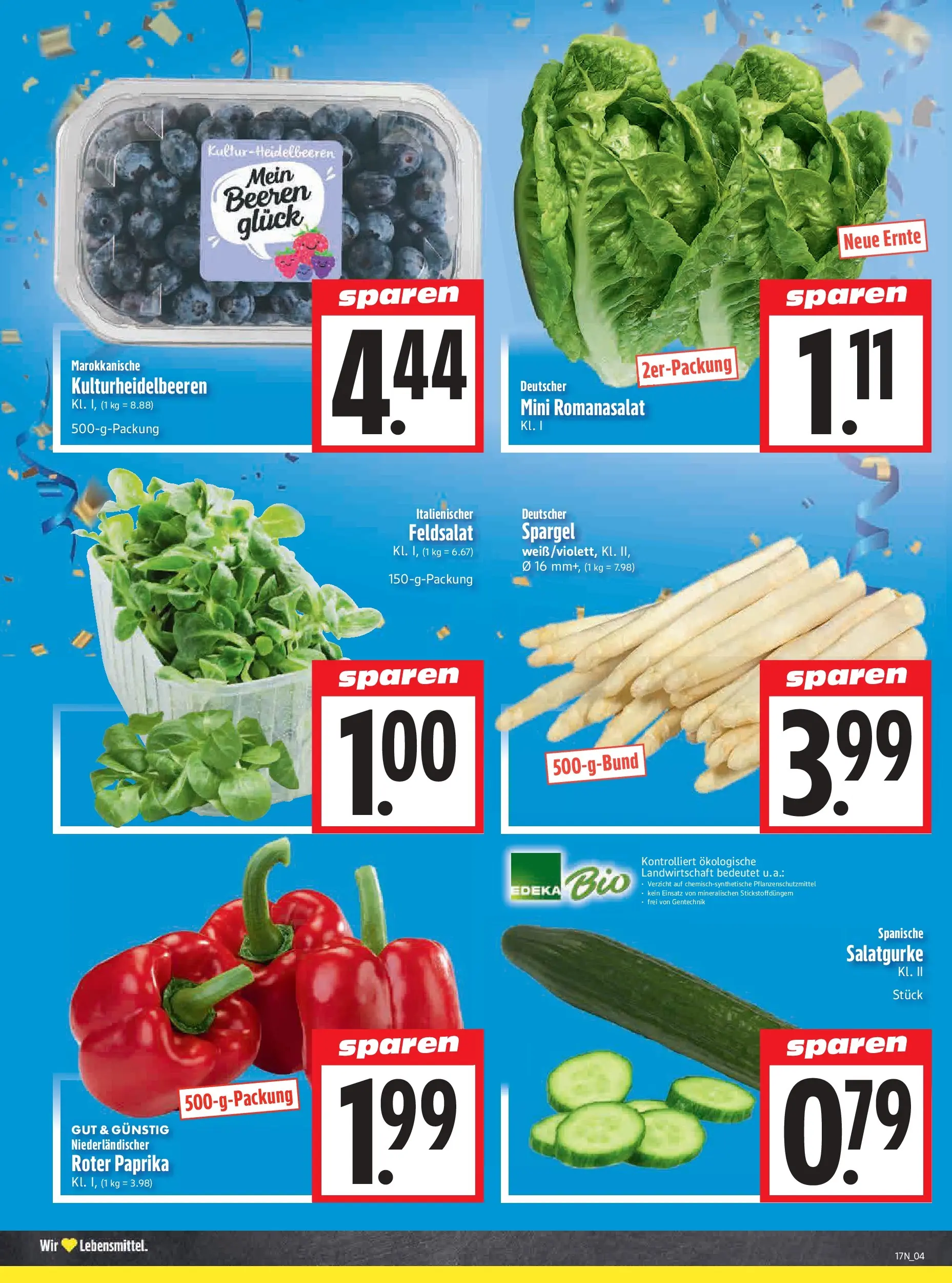Angebote - Edeka Hahner: Wochenangebote (ab 19.04.2026) zum Blättern | Seite: 6 | Produkte: Spargel, Paprika