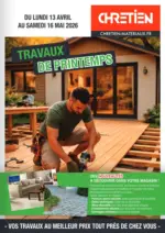 Chretien Mat&eacute;riaux TRAVAUX DE PRINTEMPS - au 16.05.2026