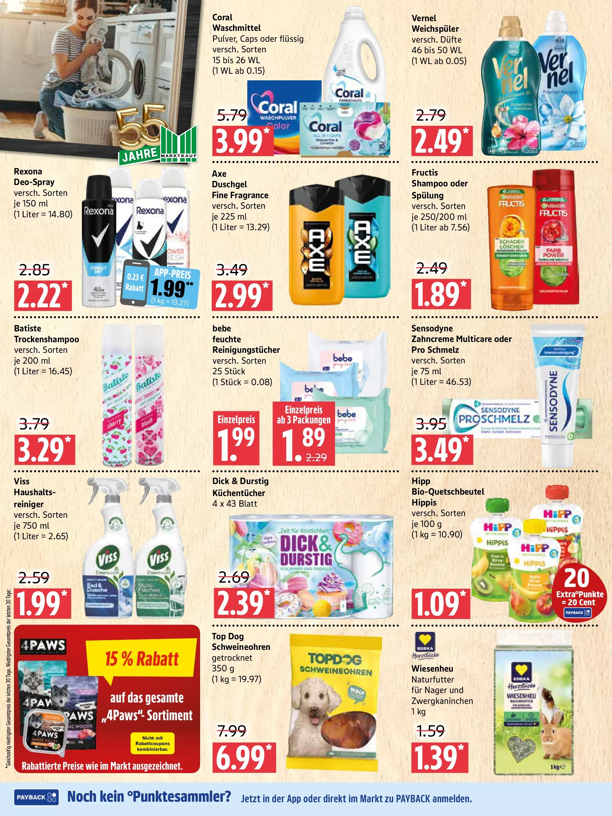 Marktkauf Prospekt Prenzlau	 (ab 20.04.2026) » Angebote online | Seite: 8 | Produkte: Top, Shampoo, Waschpulver, Weichspüler