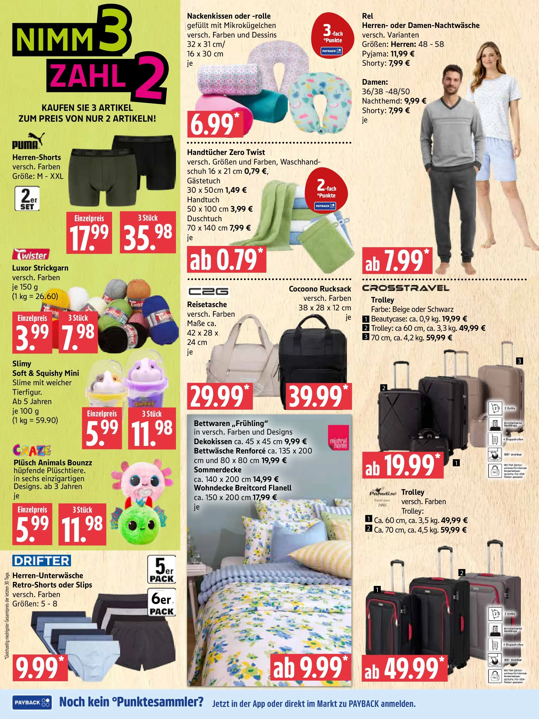 Marktkauf Prospekt Prenzlau	 (ab 20.04.2026) » Angebote online | Seite: 10 | Produkte: Bettwäsche, Pyjama, Rucksack, Reisetasche