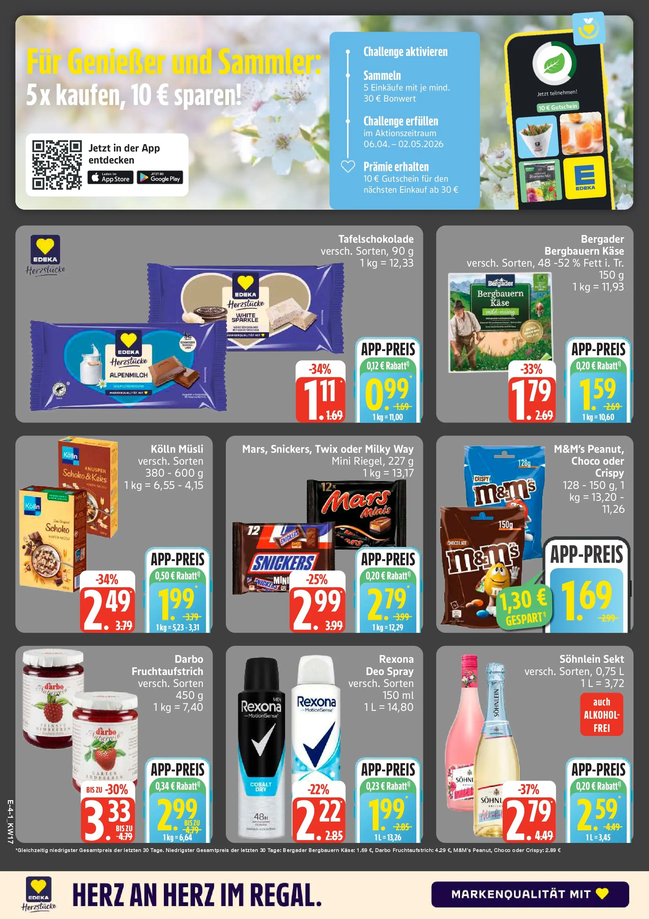 Edeka prospekt Neu Wulmstorf	 (ab 20.04.2026) » Angebote Online | Seite: 5 | Produkte: Kolln musli, Snickers, Mars, Deodorant