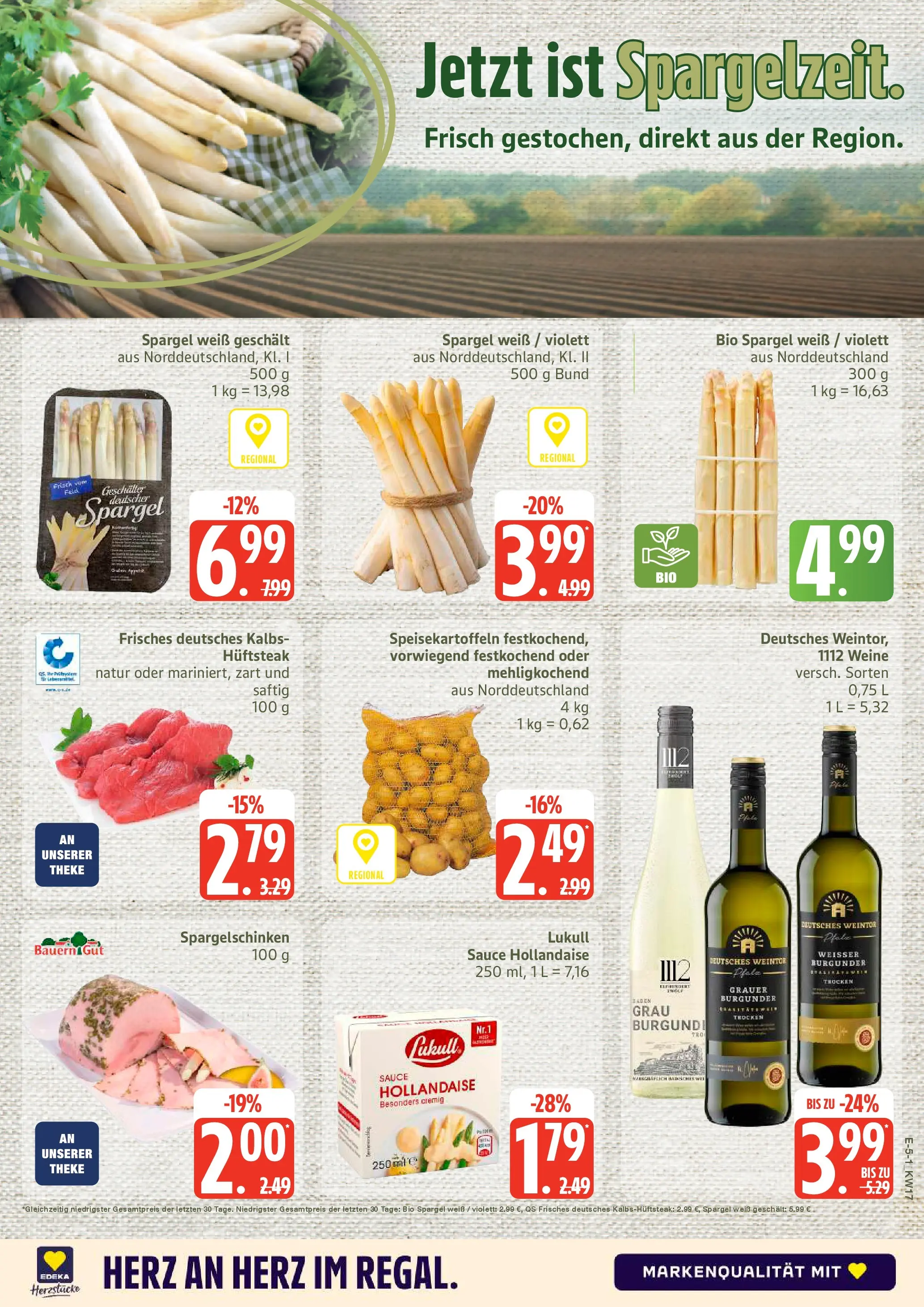 Edeka prospekt Neu Wulmstorf	 (ab 20.04.2026) » Angebote Online | Seite: 7 | Produkte: Theke, Spargel, Steak