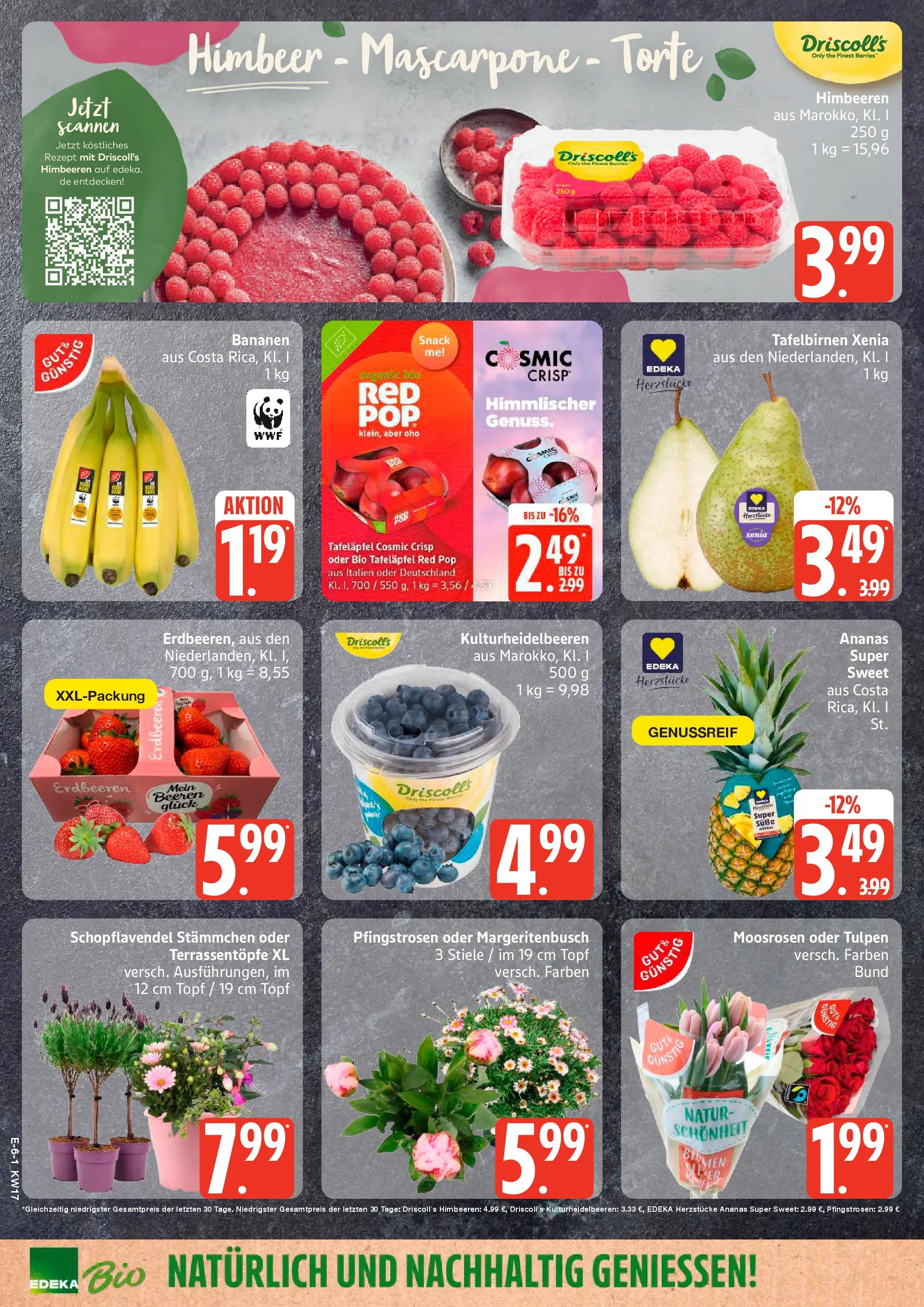 Edeka prospekt Neu Wulmstorf	 (ab 20.04.2026) » Angebote Online | Seite: 8 | Produkte: Himbeeren, Mascarpone, Bananen, Erdbeeren