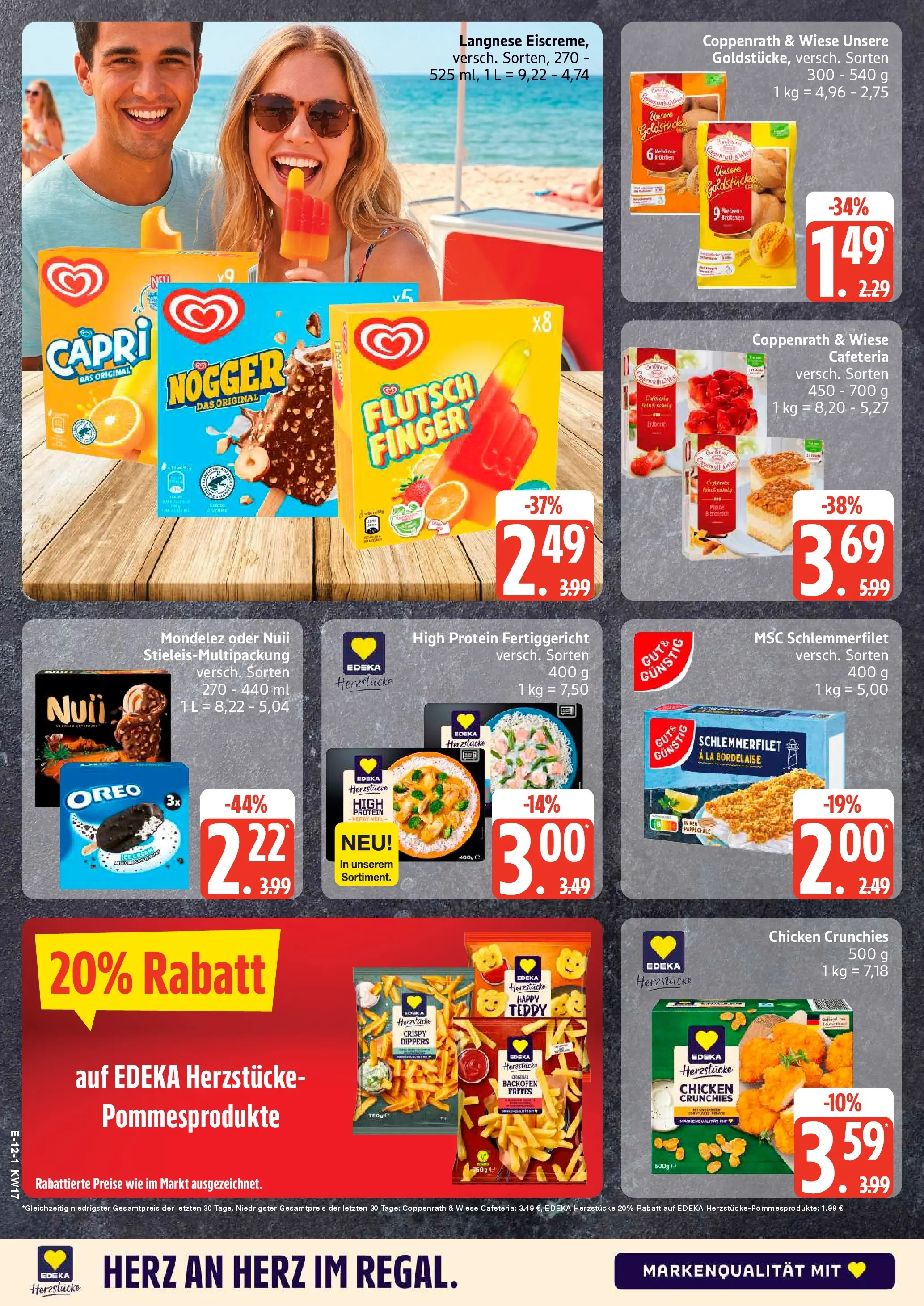 Edeka prospekt Neu Wulmstorf	 (ab 20.04.2026) » Angebote Online | Seite: 15 | Produkte: Langnese, Eiscreme, Backofen