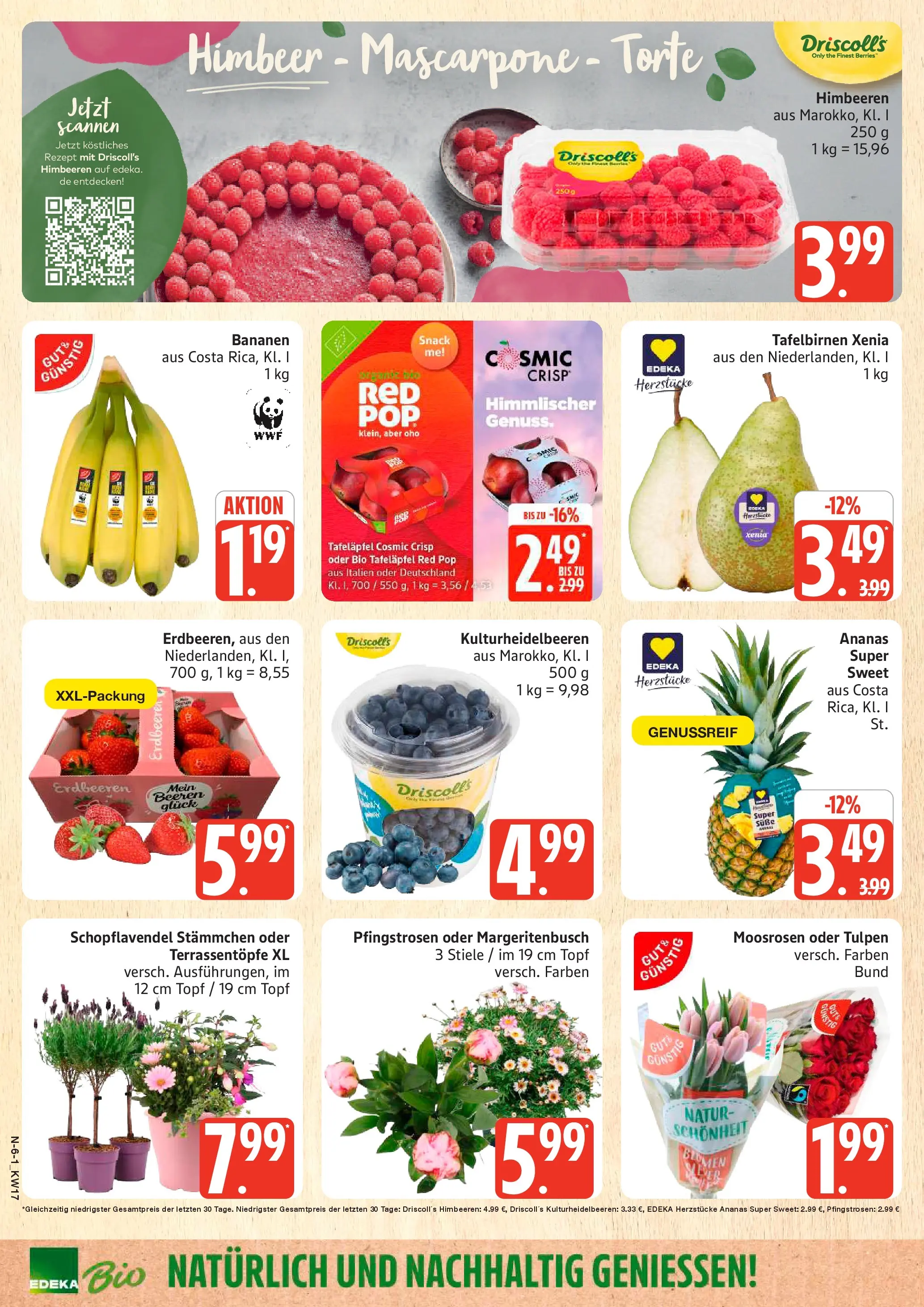 Marktkauf Prospekt Cuxhaven	 (ab 20.04.2026) » Angebote online | Seite: 6 | Produkte: Himbeeren, Bananen, Ananas, Erdbeeren