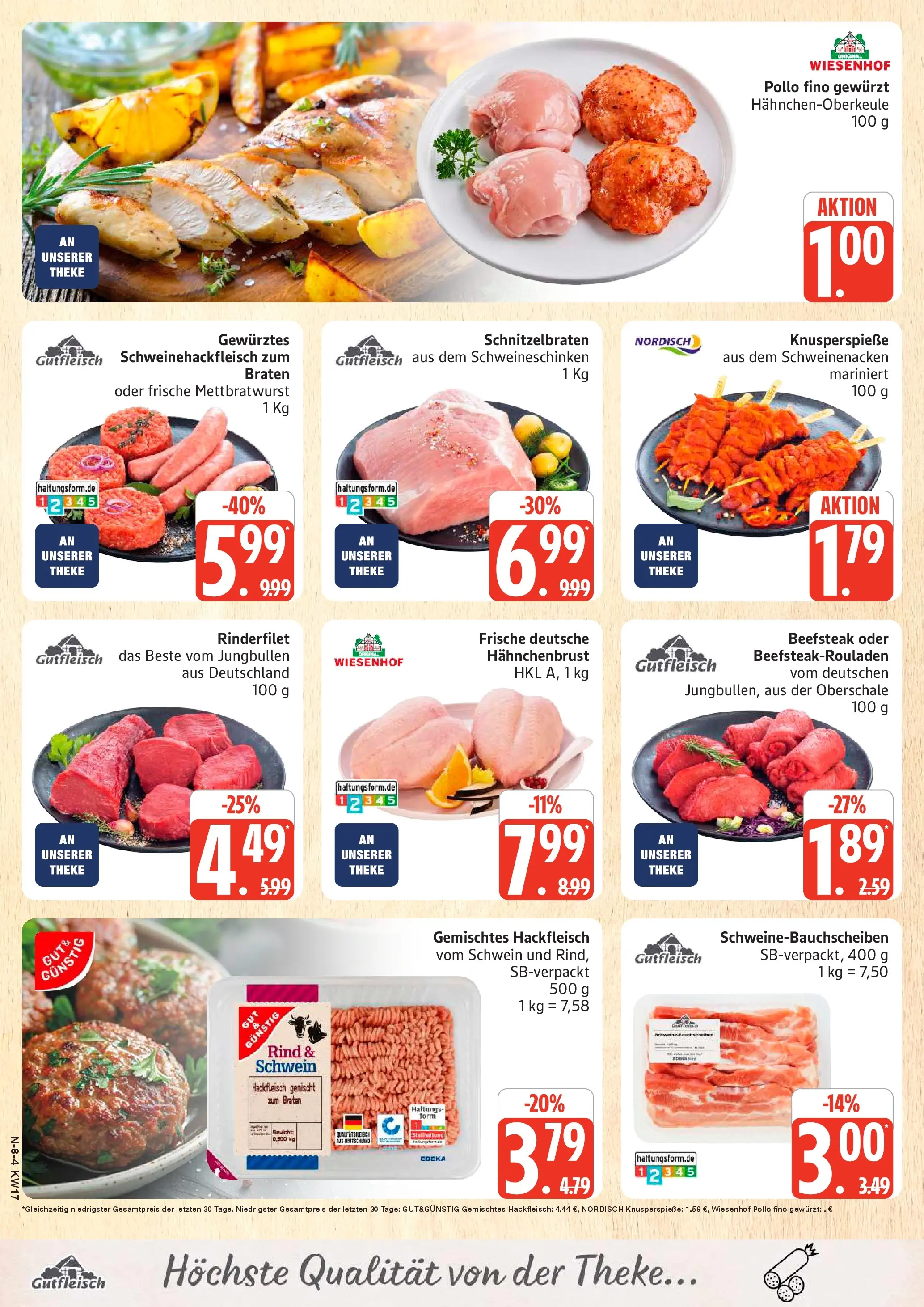 Angebote (ab 20.04.2026) » Angebote Online | Seite: 8 | Produkte: Theke, Schweinenacken, Hackfleisch, Hahnchenbrust