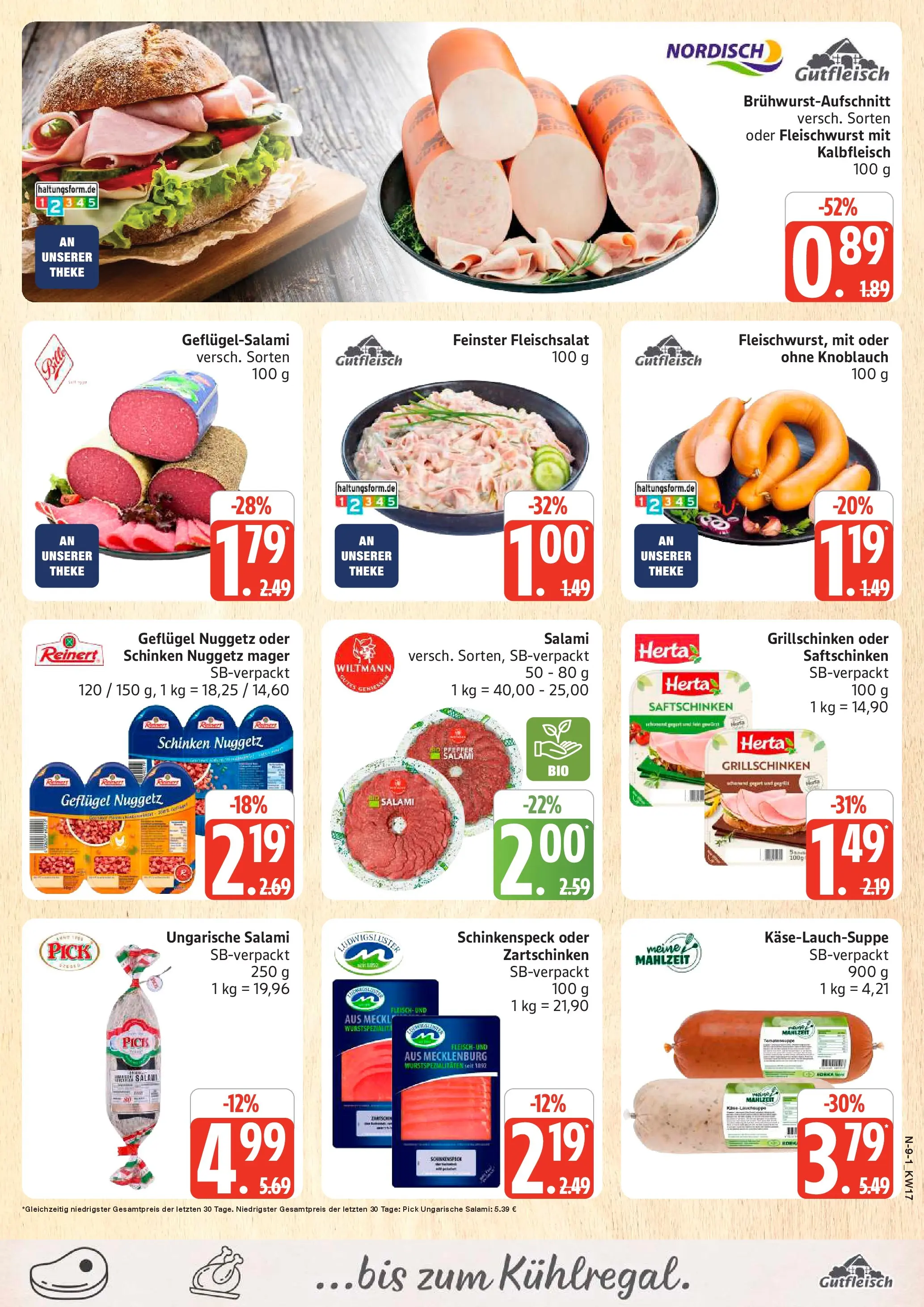 Marktkauf Prospekt Cuxhaven	 (ab 20.04.2026) » Angebote online | Seite: 9 | Produkte: Theke, Salami, Schinken, Fleisch
