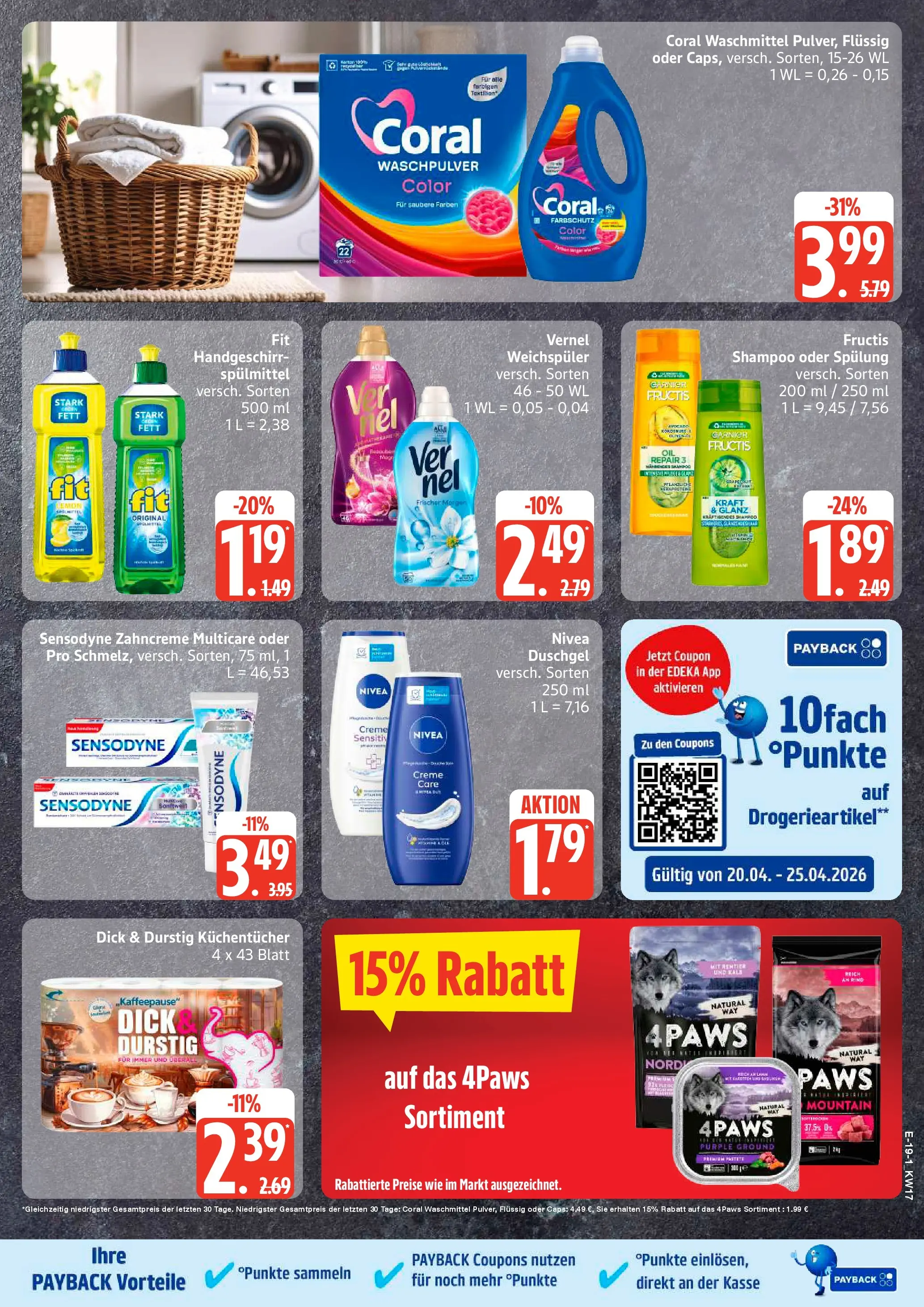 Edeka prospekt Neu Wulmstorf	 (ab 20.04.2026) » Angebote Online | Seite: 25 | Produkte: Shampoo, Duschgel, Waschpulver, Waschmittel