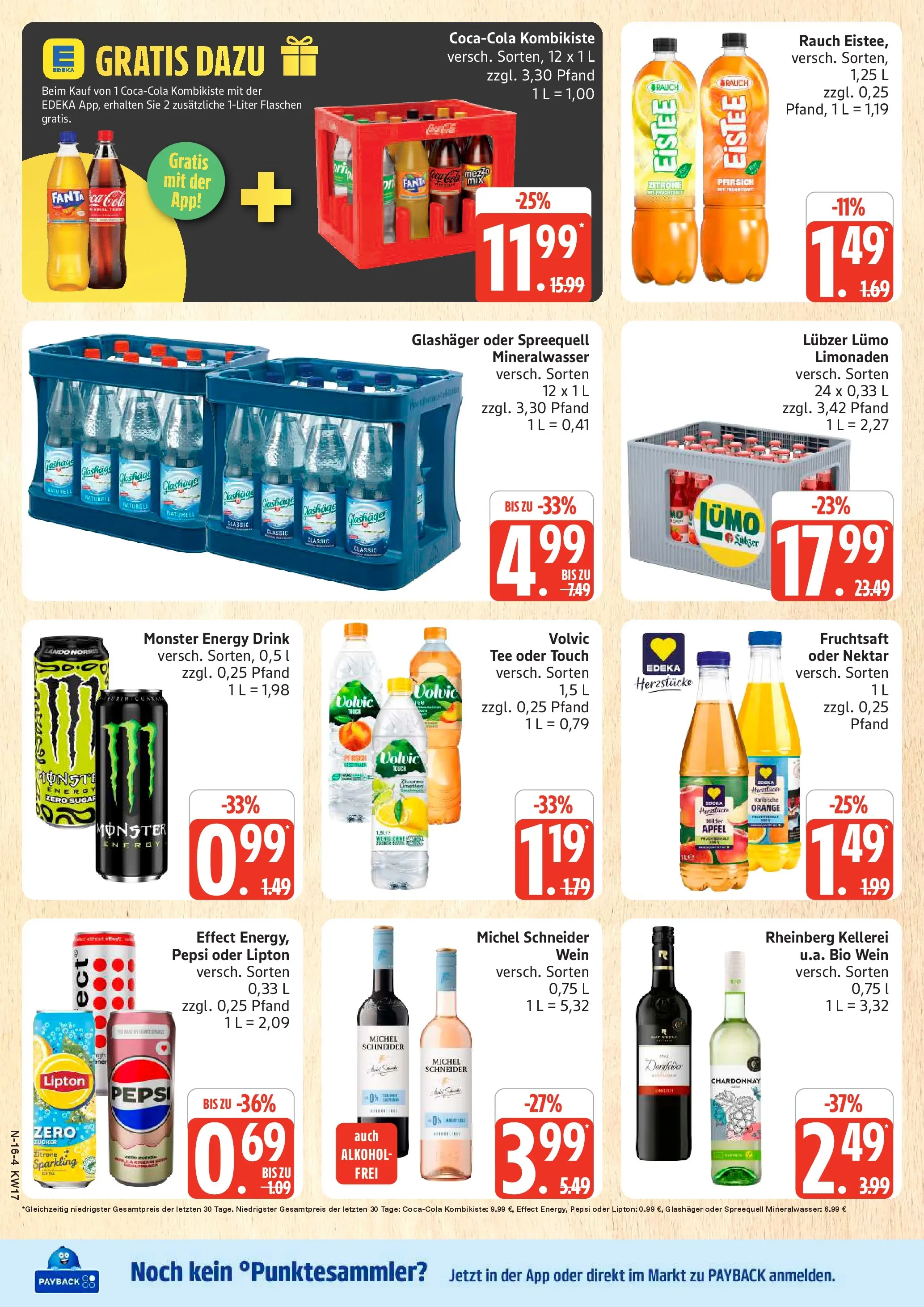 Angebote (ab 20.04.2026) » Angebote Online | Seite: 16 | Produkte: Energy, Zucker, Volvic, Lubzer