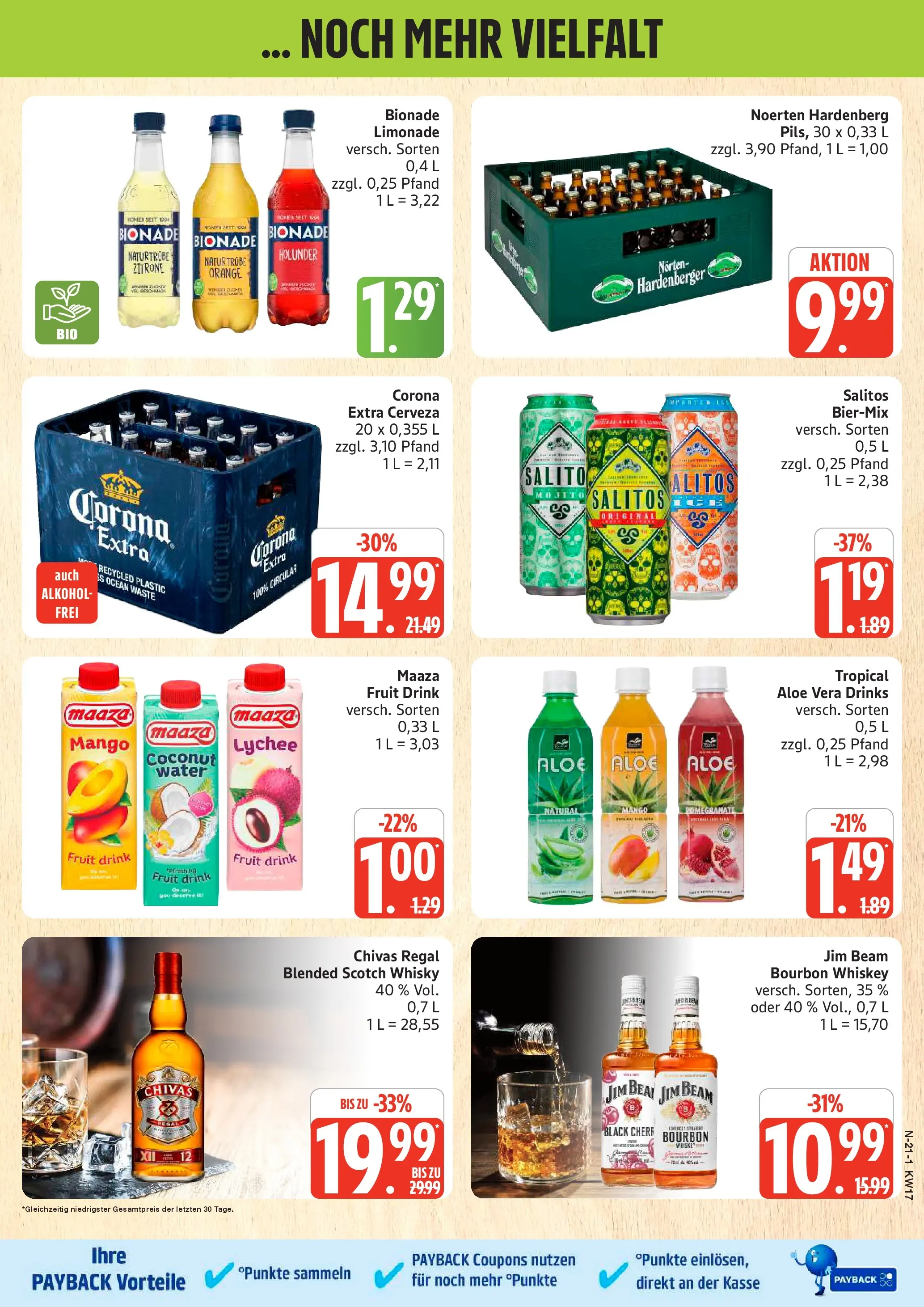 Marktkauf Prospekt Cuxhaven	 (ab 20.04.2026) » Angebote online | Seite: 21 | Produkte: Regal, Limonade, Mango, Whiskey