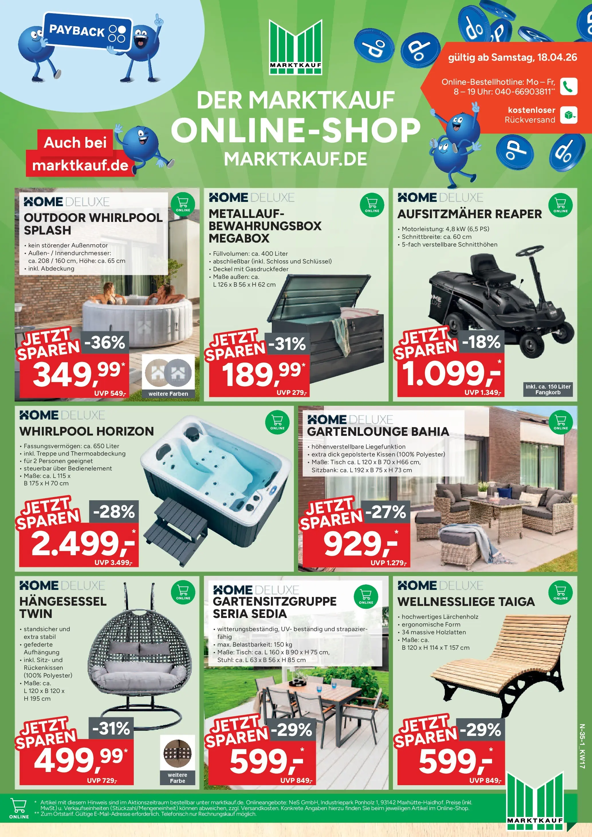 Marktkauf Prospekt Cuxhaven	 (ab 20.04.2026) » Angebote online | Seite: 35 | Produkte: Kissen, Tisch, Stuhl, Uhr