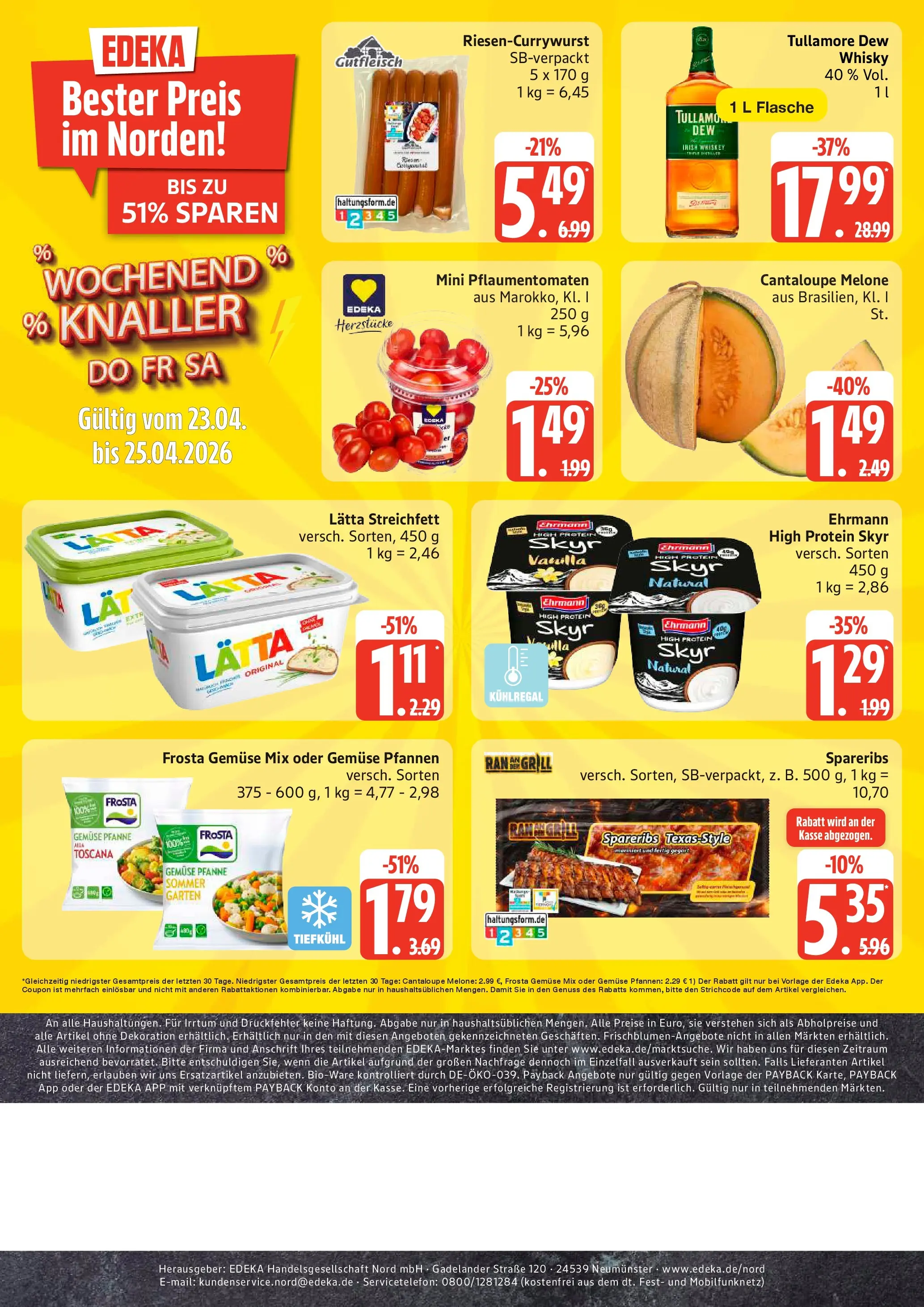Edeka prospekt Neu Wulmstorf	 (ab 20.04.2026) » Angebote Online | Seite: 26 | Produkte: Whisky, Grill, Gemüse, Lätta