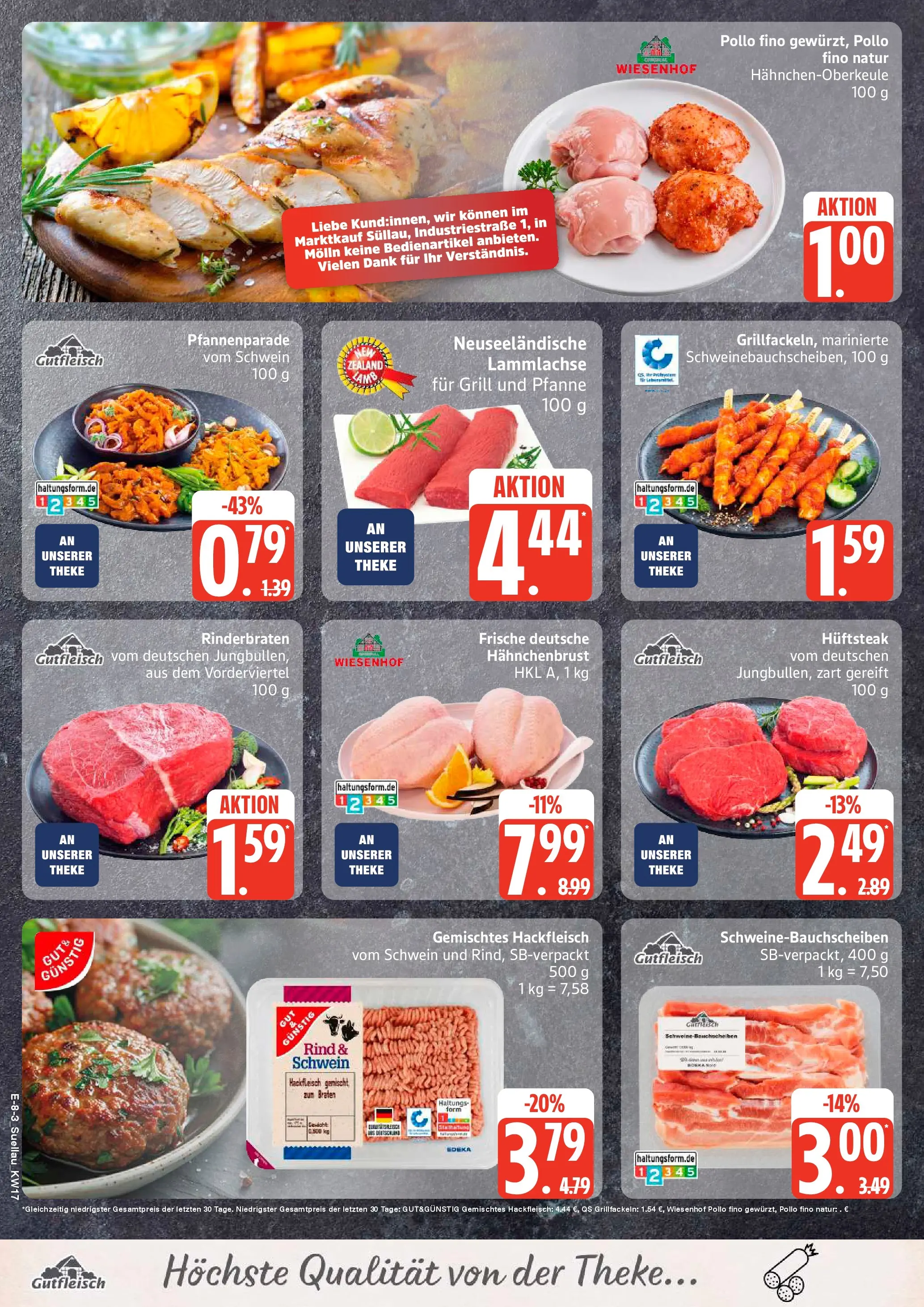 Edeka prospekt Ratzeburg	 (ab 20.04.2026) » Angebote Online | Seite: 11 | Produkte: Rinderbraten, Gewicht, Grill, Hahnchenbrust