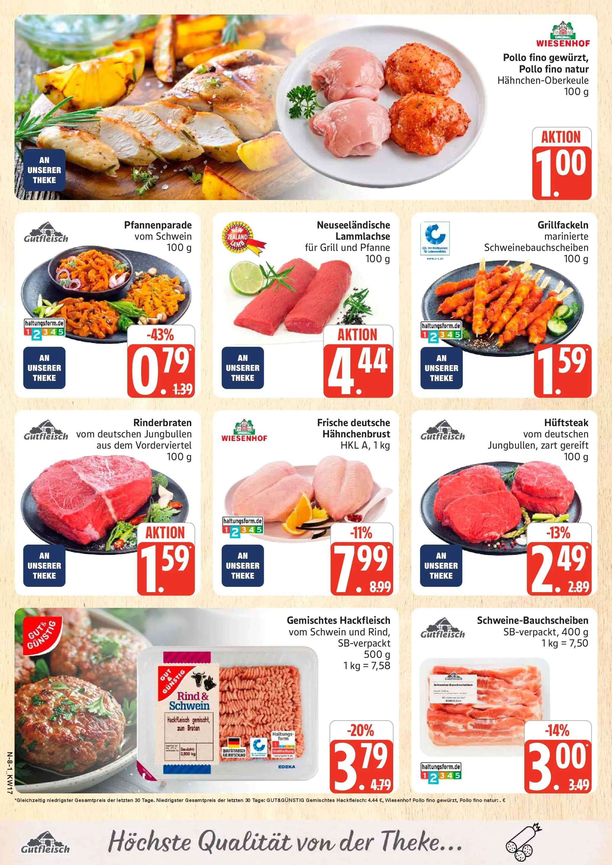 Marktkauf Prospekt Cuxhaven	 (ab 20.04.2026) » Angebote online | Seite: 8 | Produkte: Rinderbraten, Gewicht, Grill, Hackfleisch